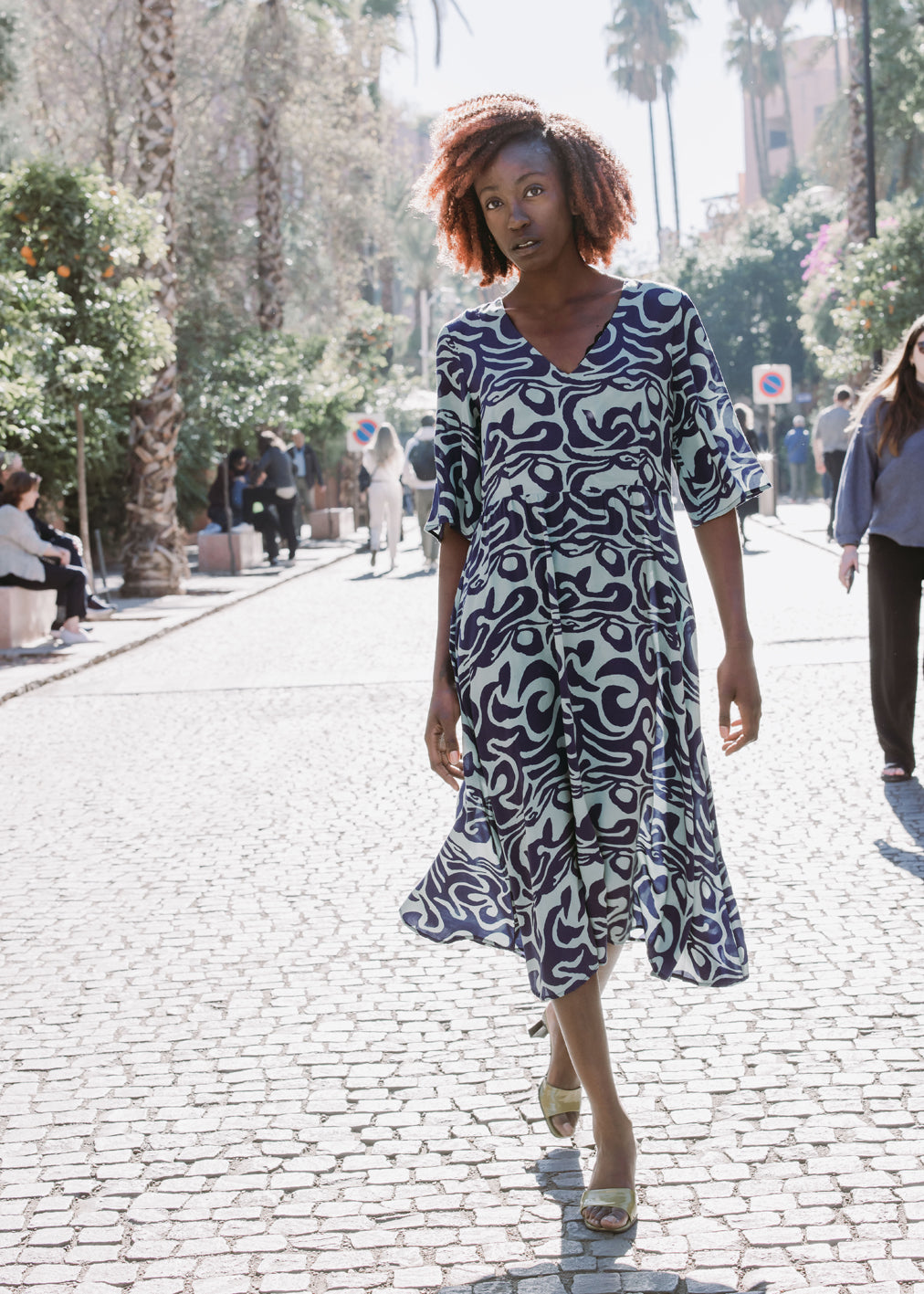 Robe Fortuna Octopus Dream en Ecovero et Cupro de Komana