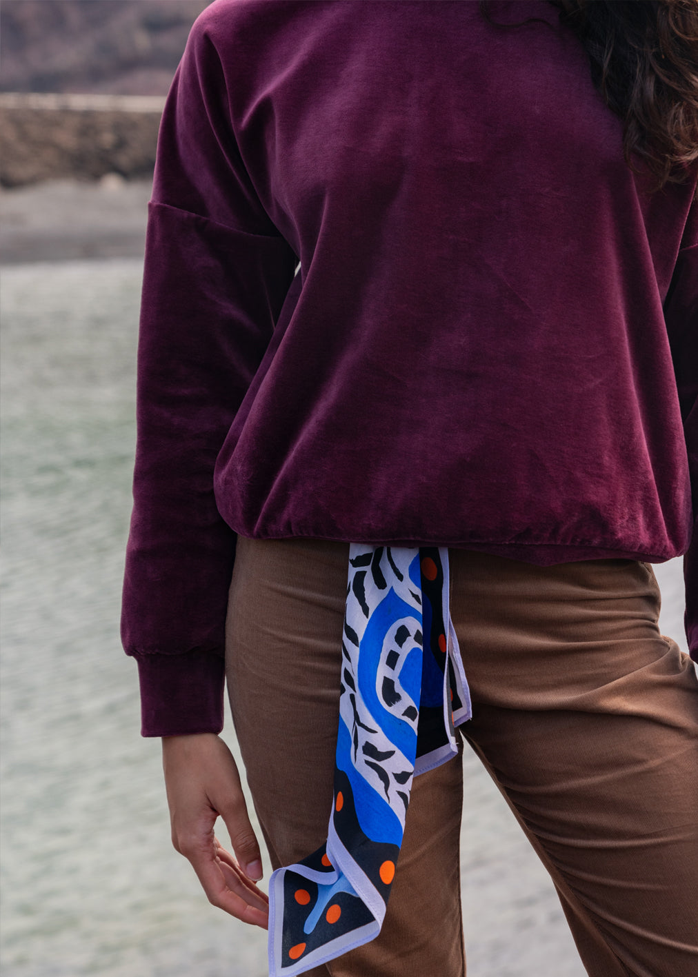 Sunday Jumper Moonlit Plum en coton 100% biologique de Komana