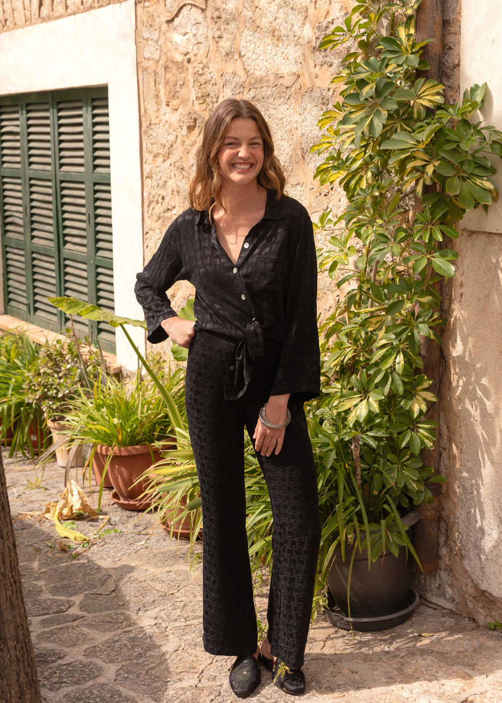 Pantalon Bianca en Rouille, Marine, Noir