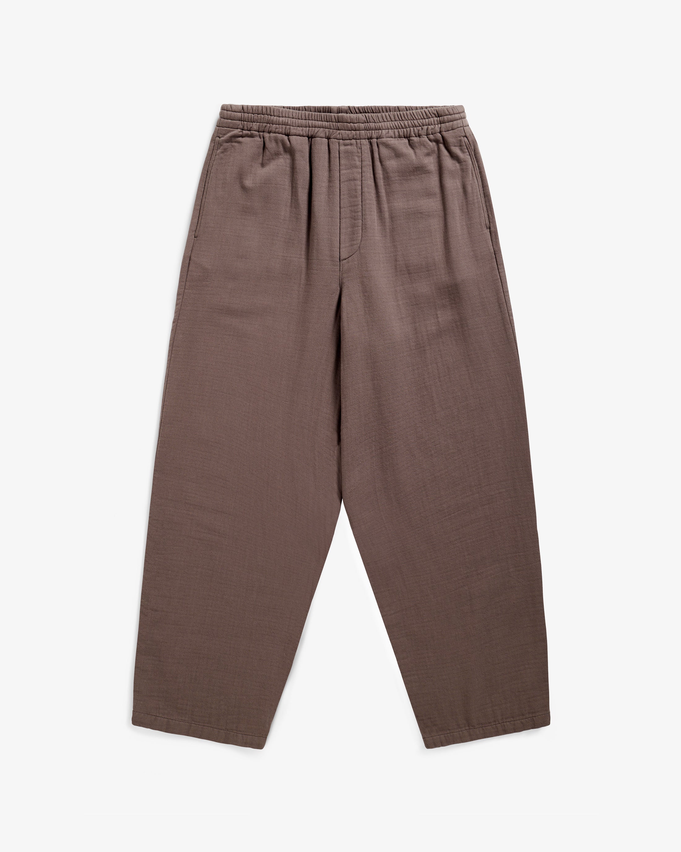 Braune Weite Hose aus 100% Bio- Baumwolle von Rotholz