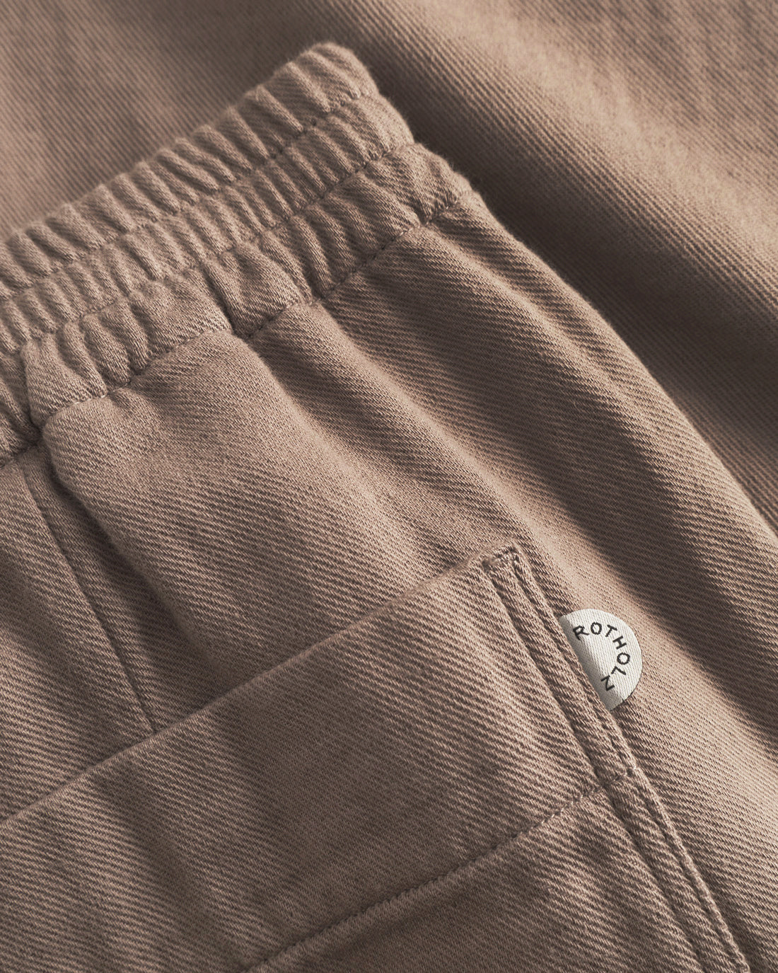 Pantalon large marron en coton 100 % biologique de Rotholz