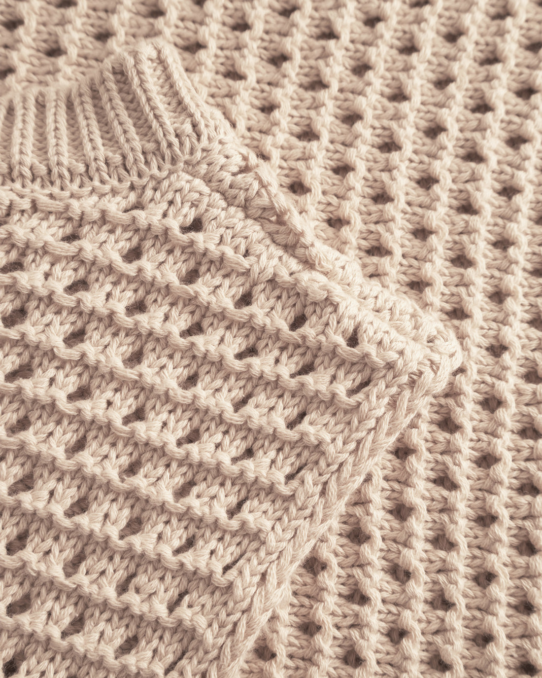 Beige Strickweste aus 100% Bio-Baumwolle von Rotholz