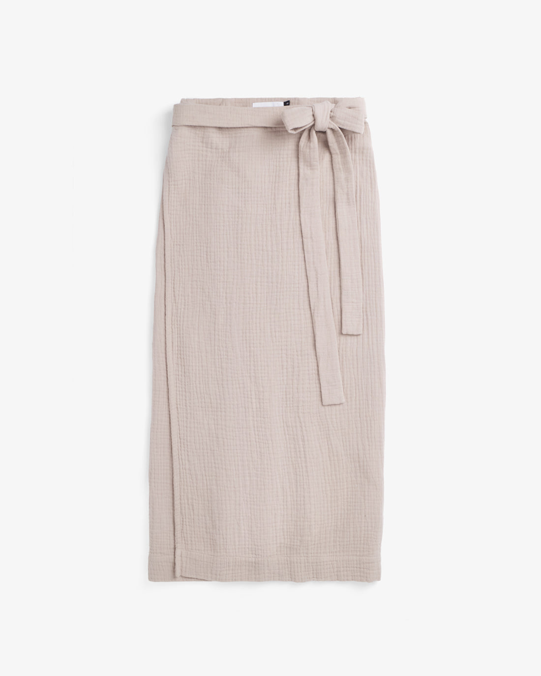 Beige wrap skirt made from 100% organic cotton by Rotholz