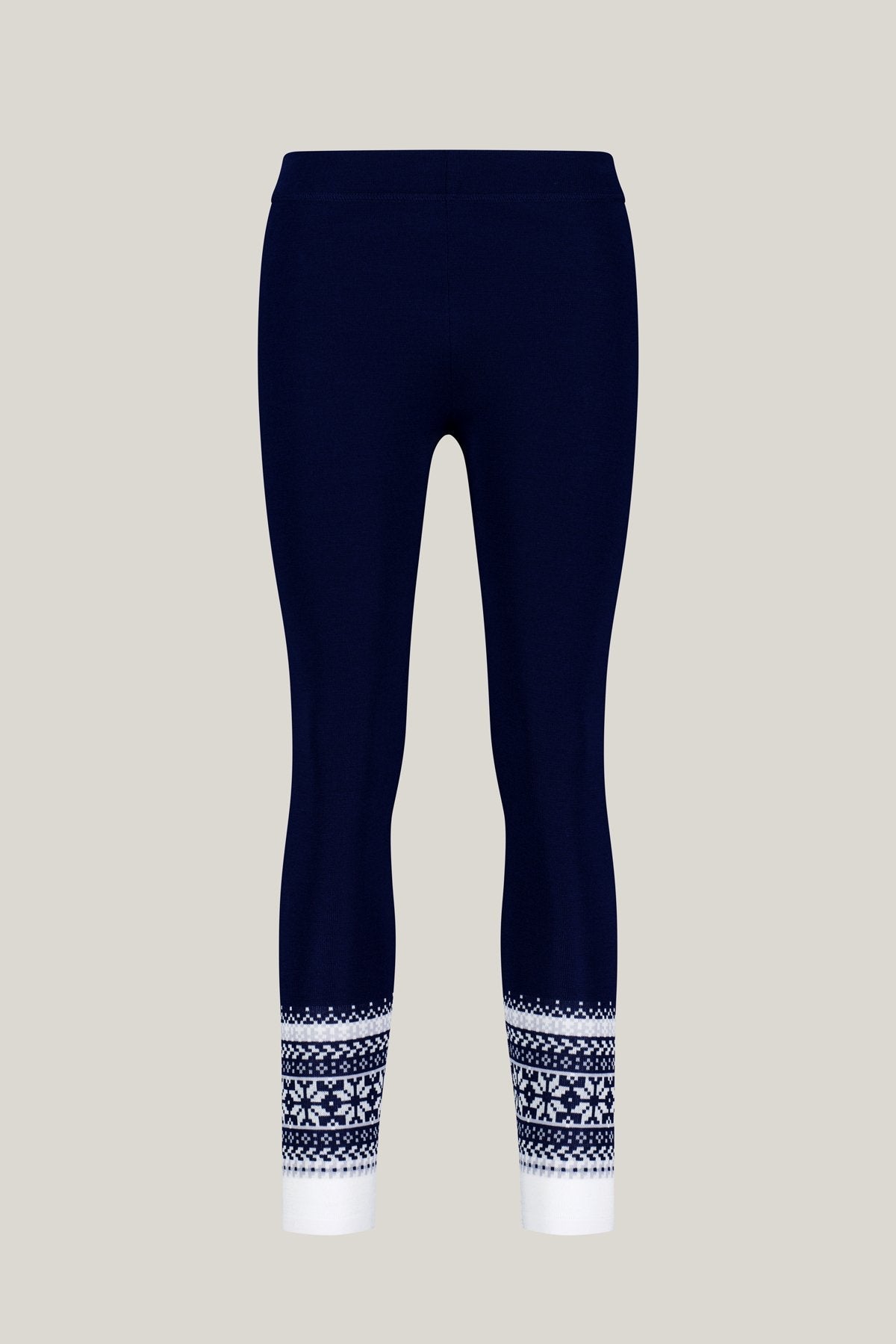 Legging Astrid bleu foncé en Mérinos et Tencel de Tidløs
