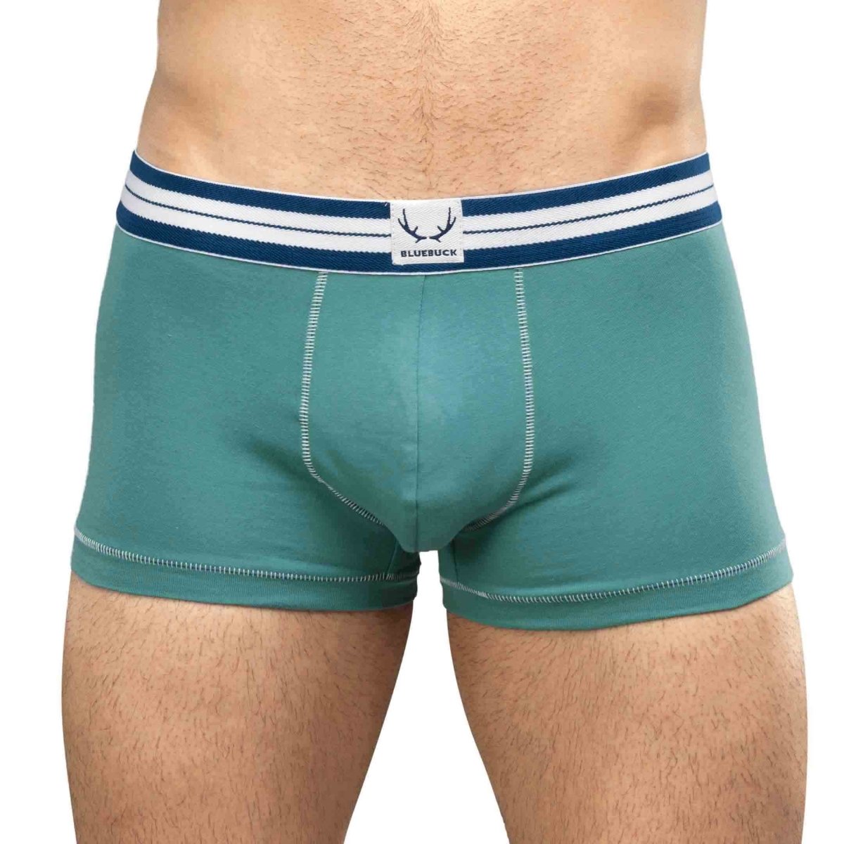 Boxer homme vert en coton bio - BLUEBUCK