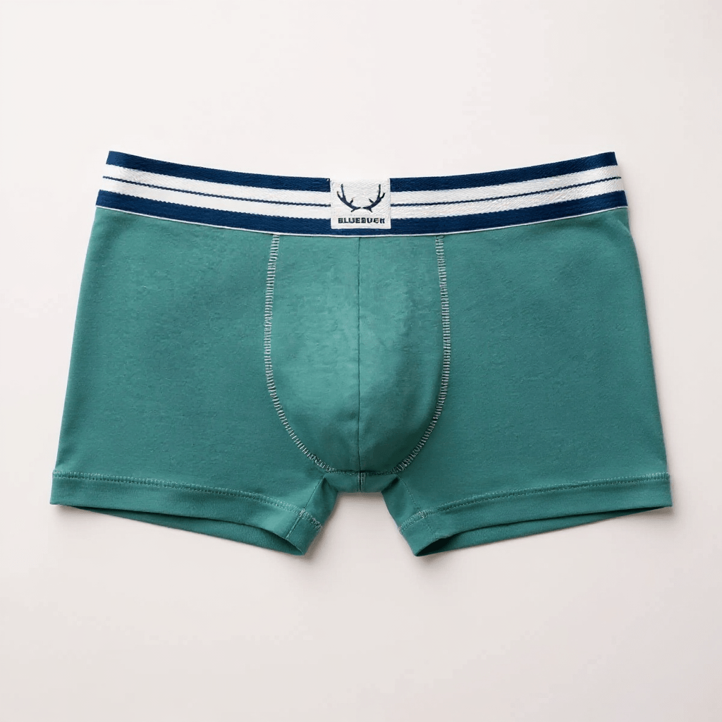Boxer homme vert en coton bio - BLUEBUCK