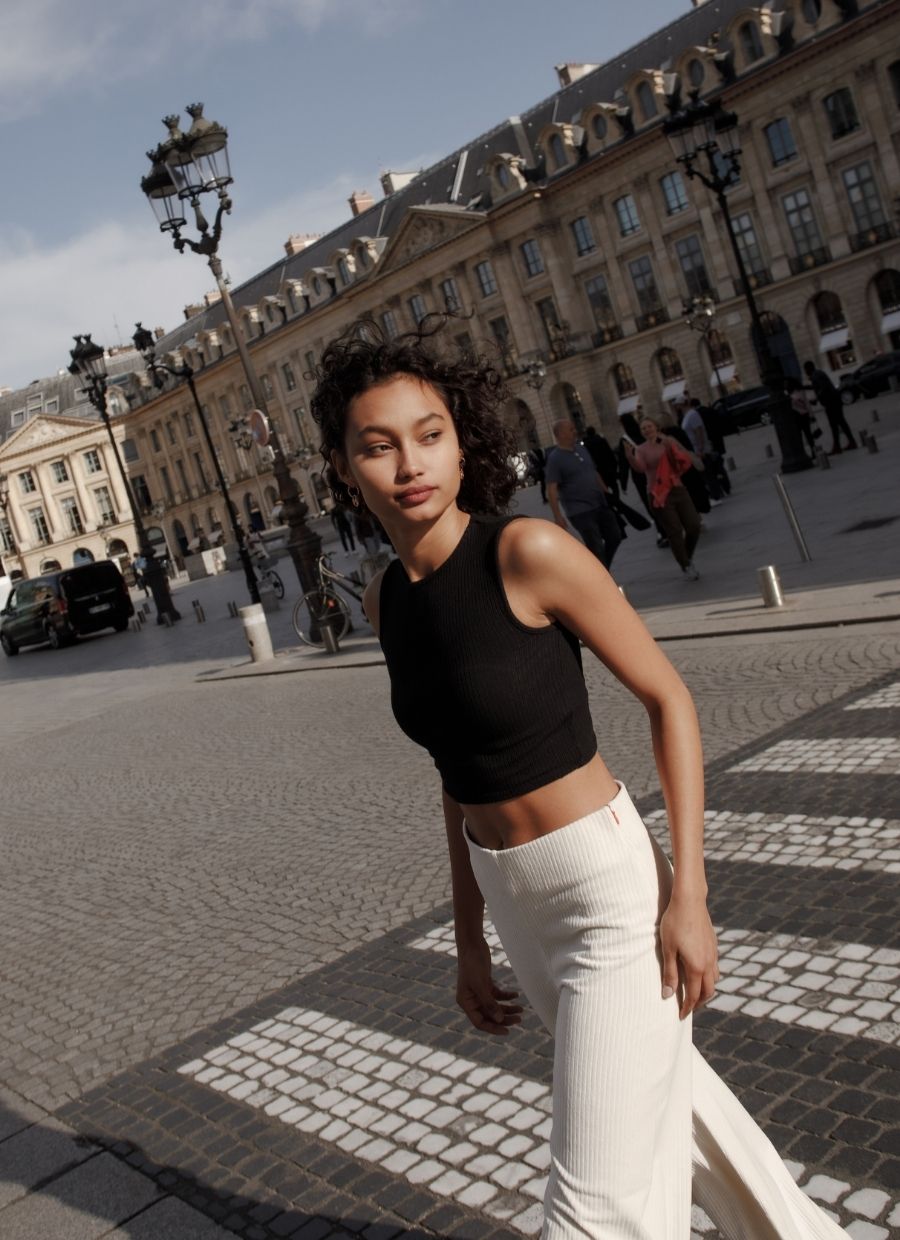 Claire Crop Top - Black - Narah Soleigh | Luxe Line