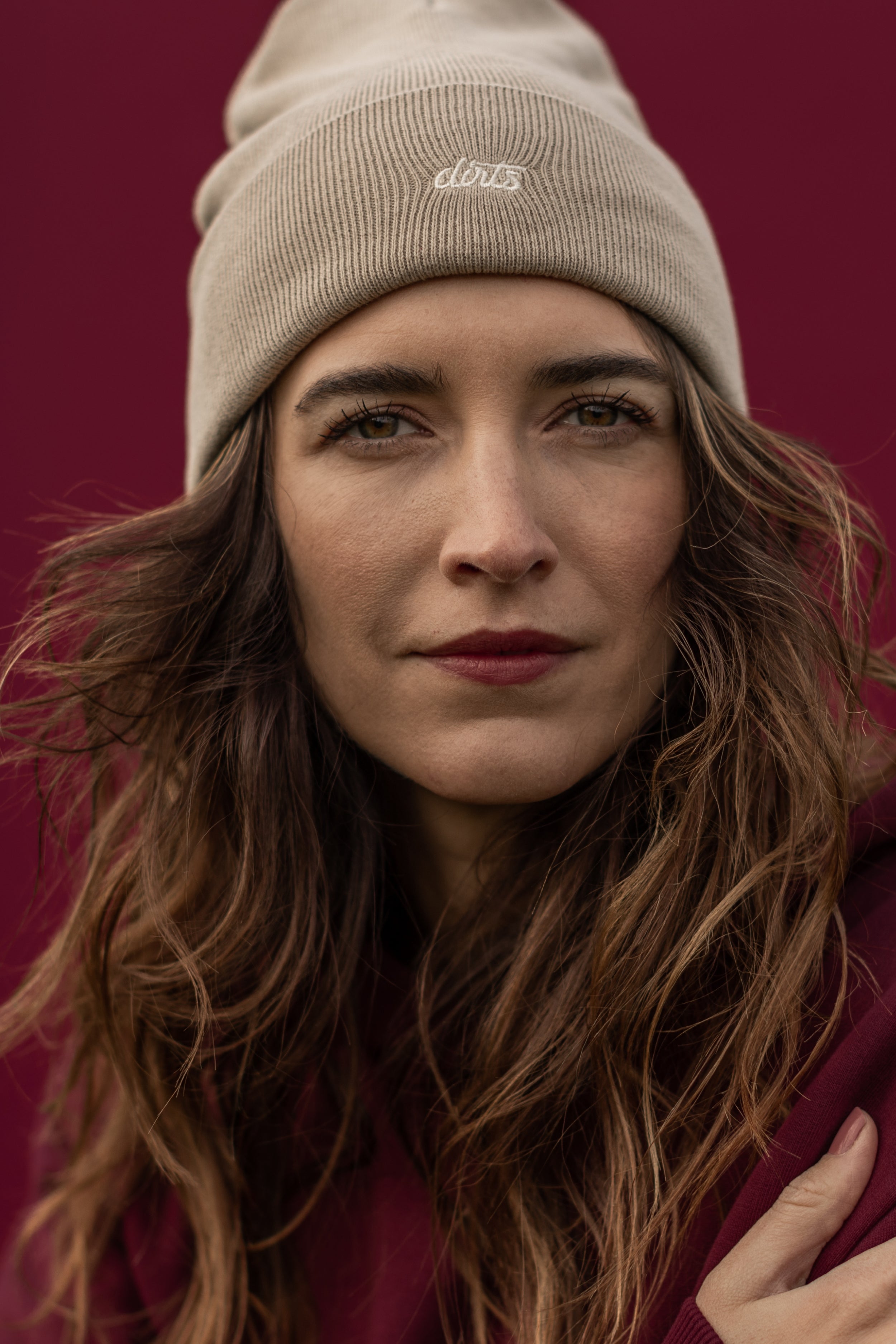 Beige Beanie Classic aus 100% Bio-Baumwolle von DIRTS