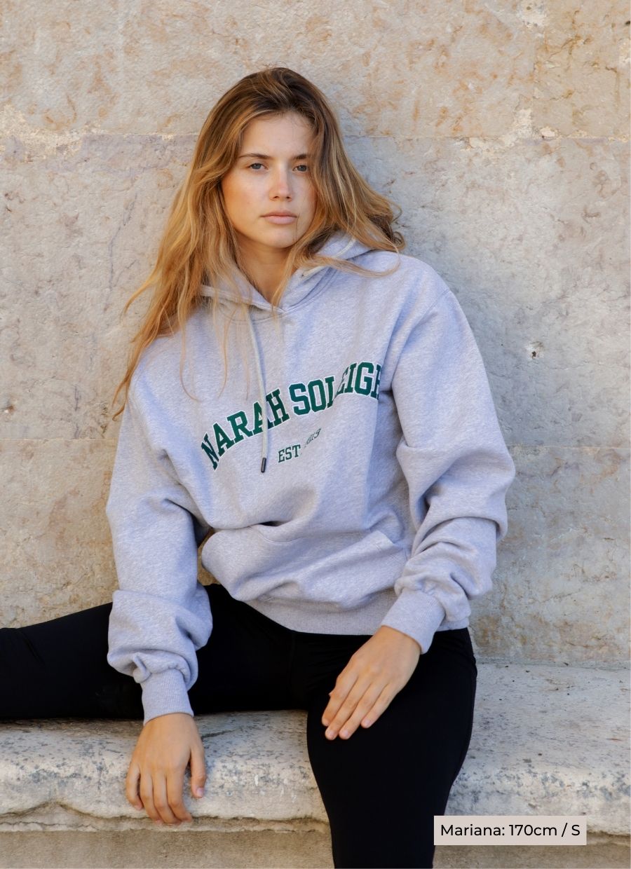 College Hoodie - Grey Melange - Narah Soleigh