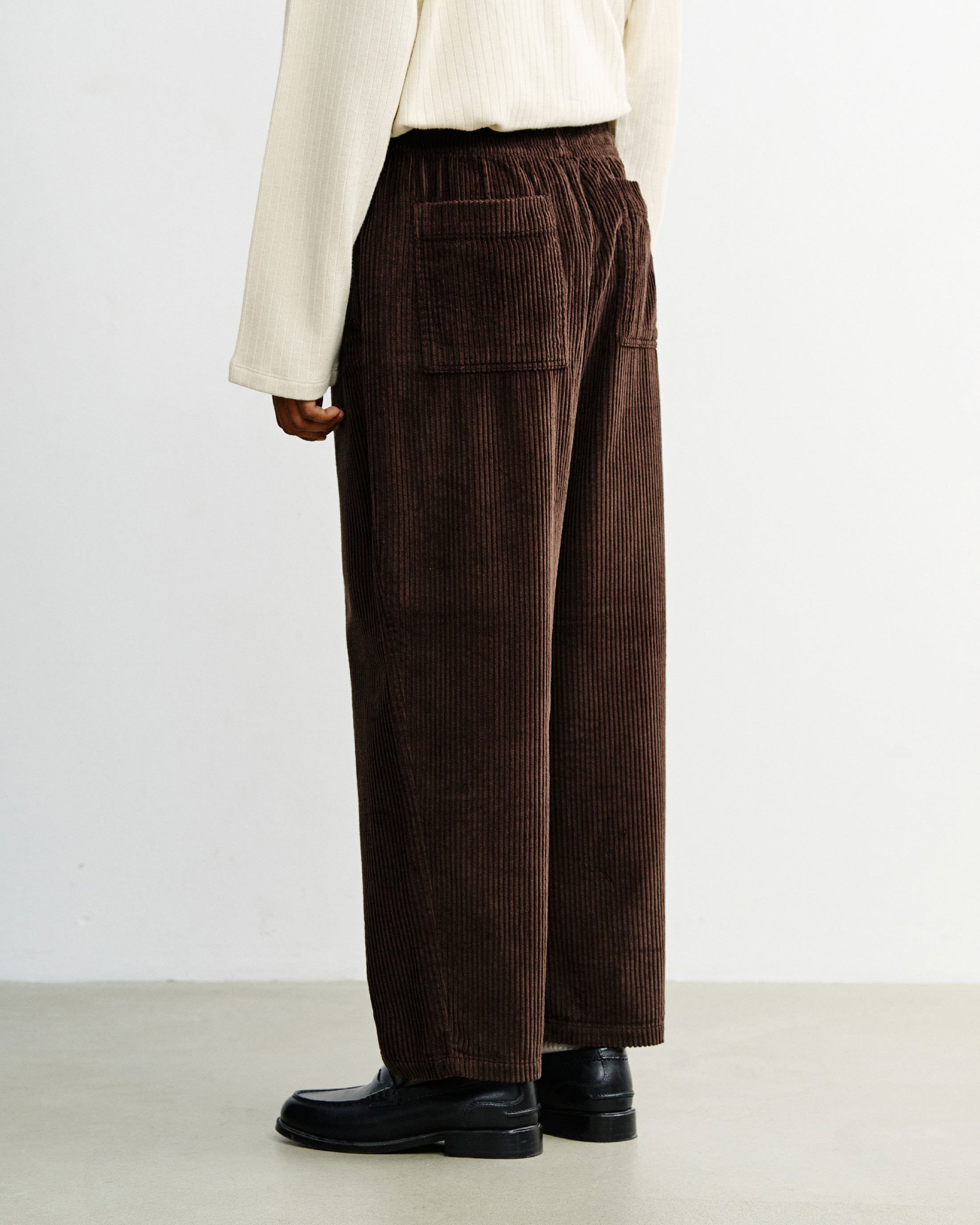 Braune Cordhose Weit aus Bio-Baumwolle von Rotholz