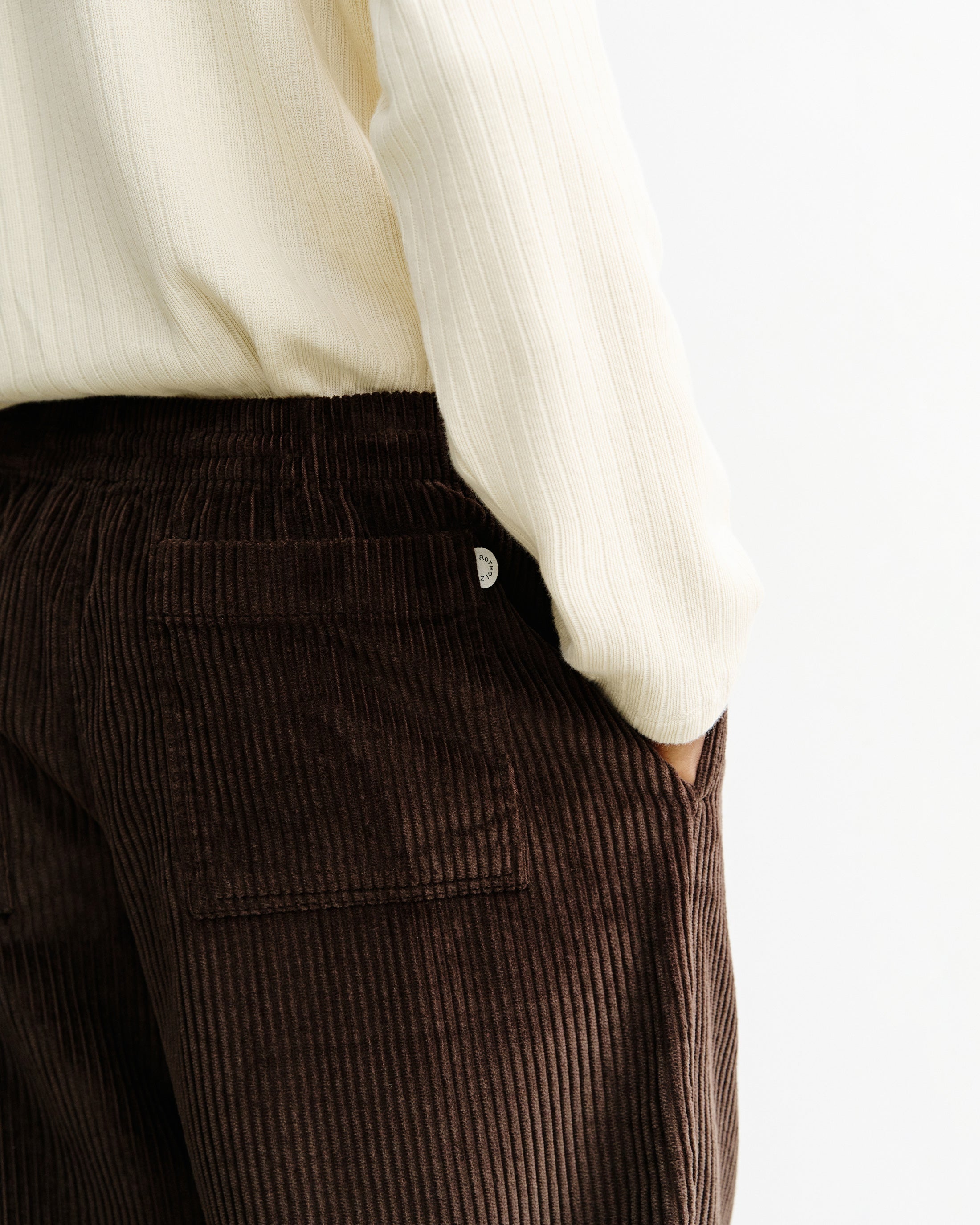Braune Cordhose Weit aus Bio-Baumwolle von Rotholz