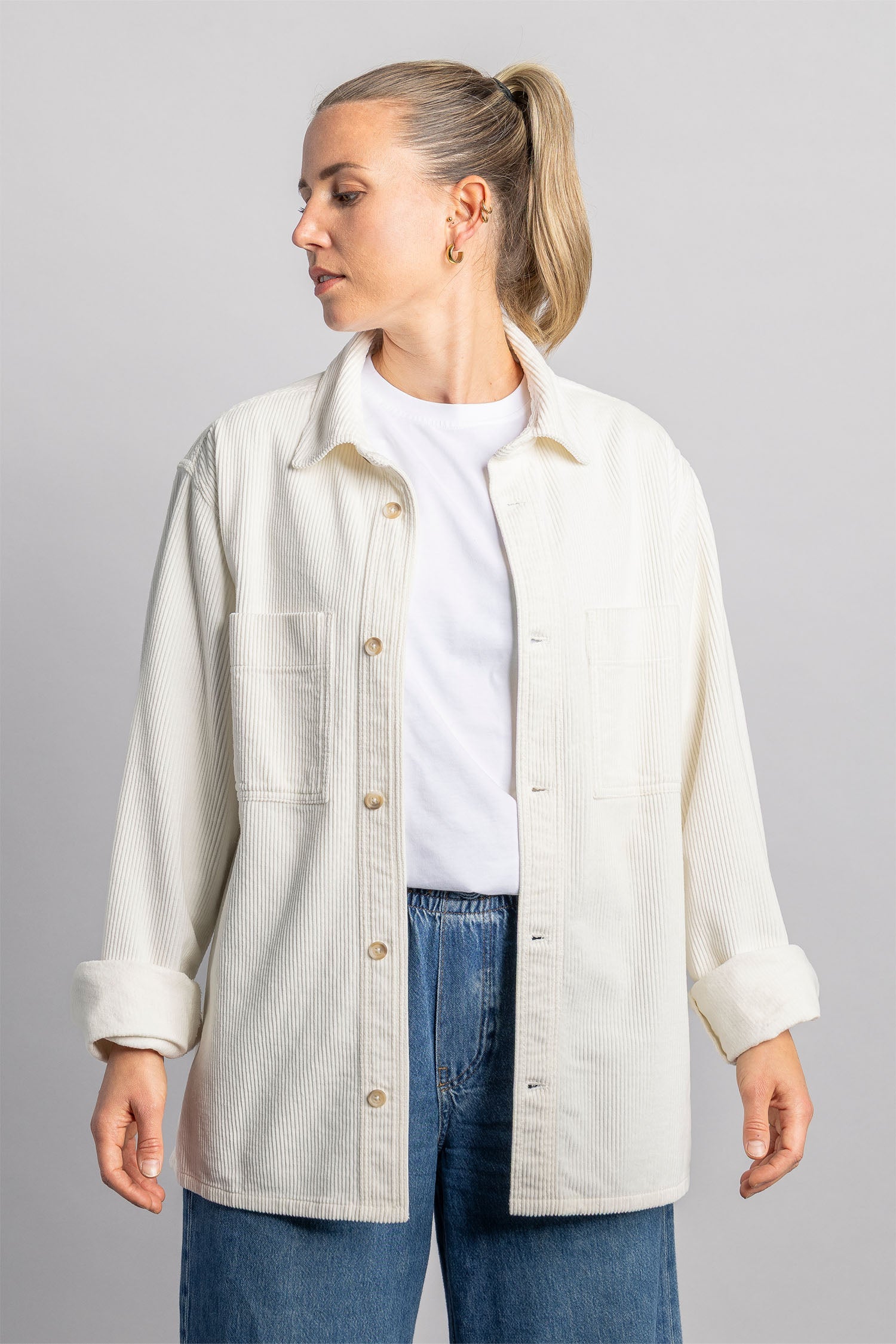 Cord Overshirt von Dirts aus Bio Baumwolle