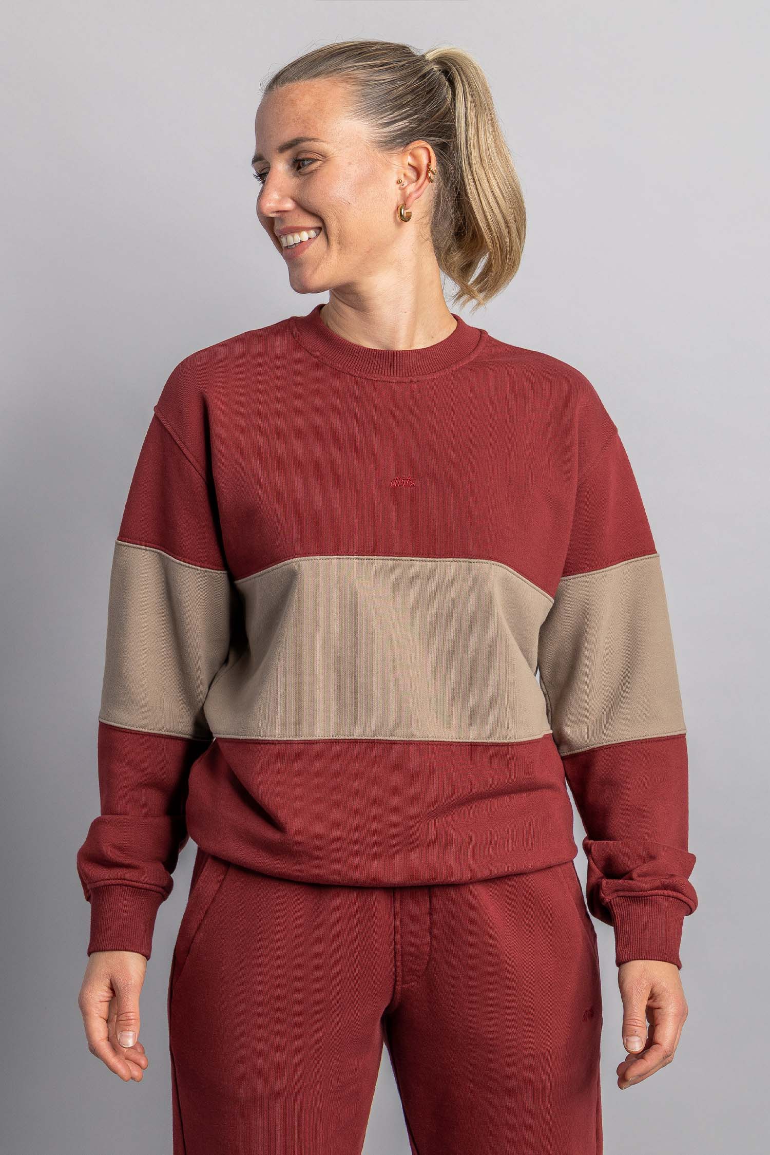 Color Block Classic Crewneck aus Bio Baumwolle von Dirts