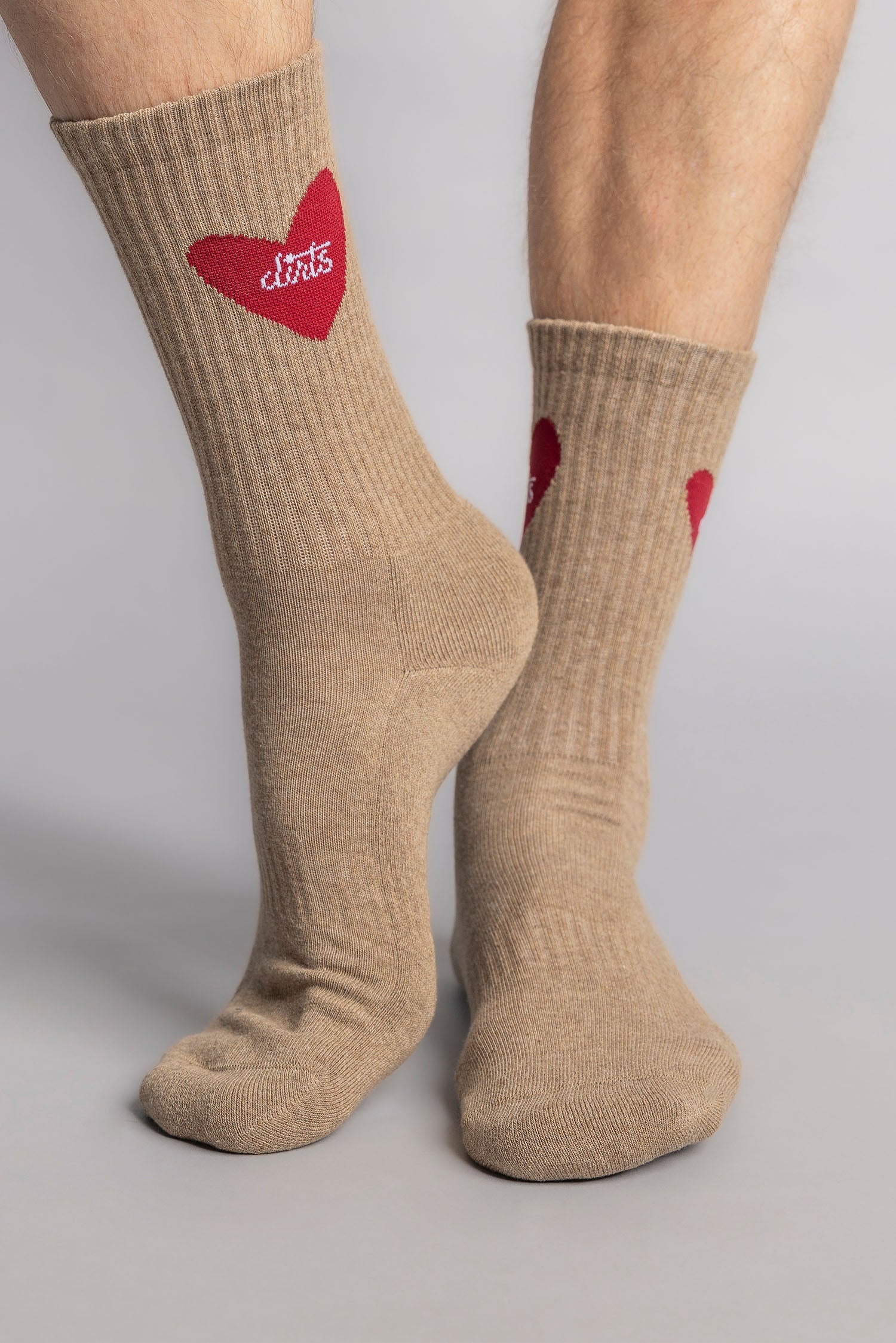Heart Socks 2.0 in camel von DIRTS