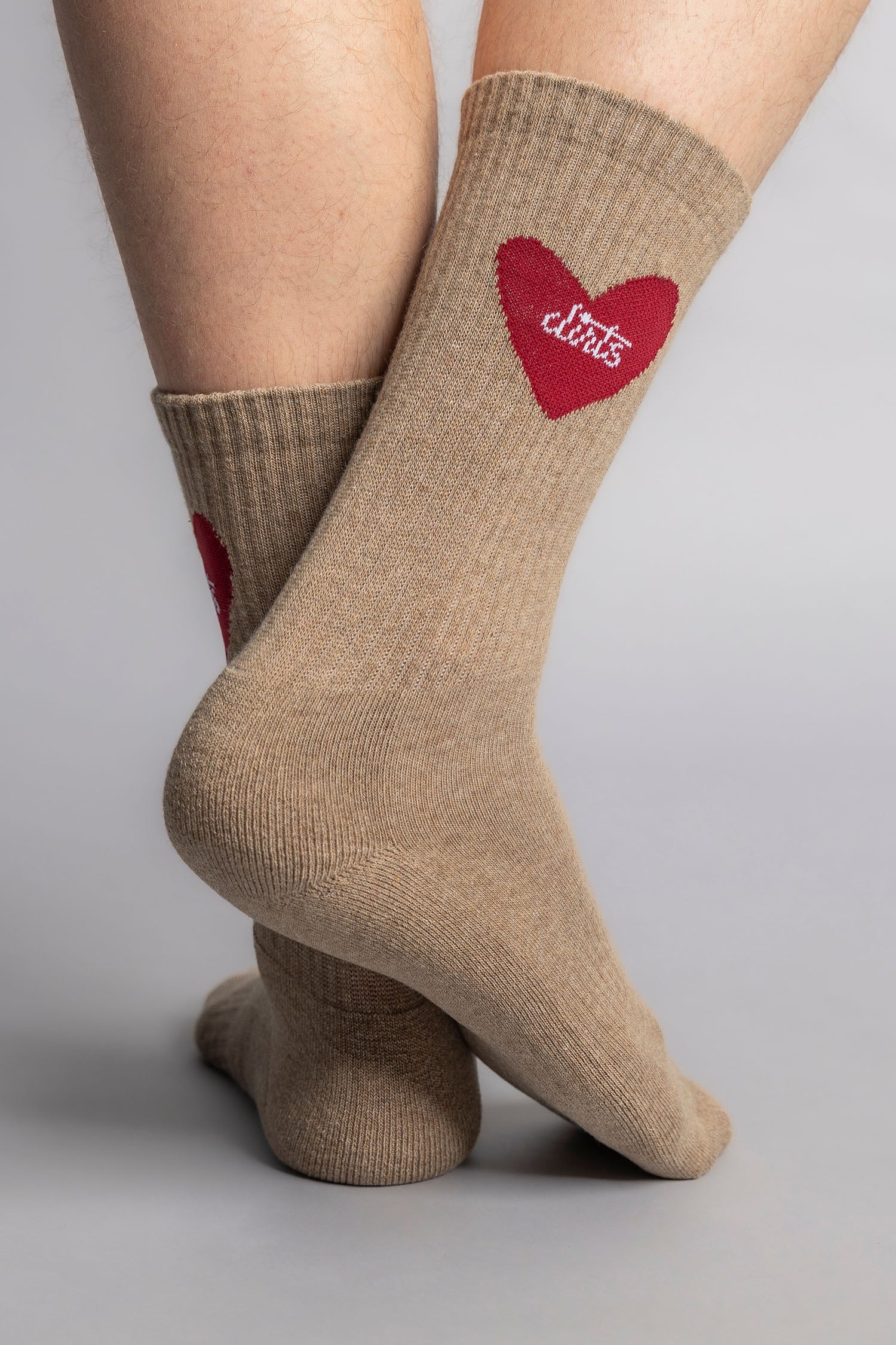 Heart Socks 2.0 in camel von DIRTS