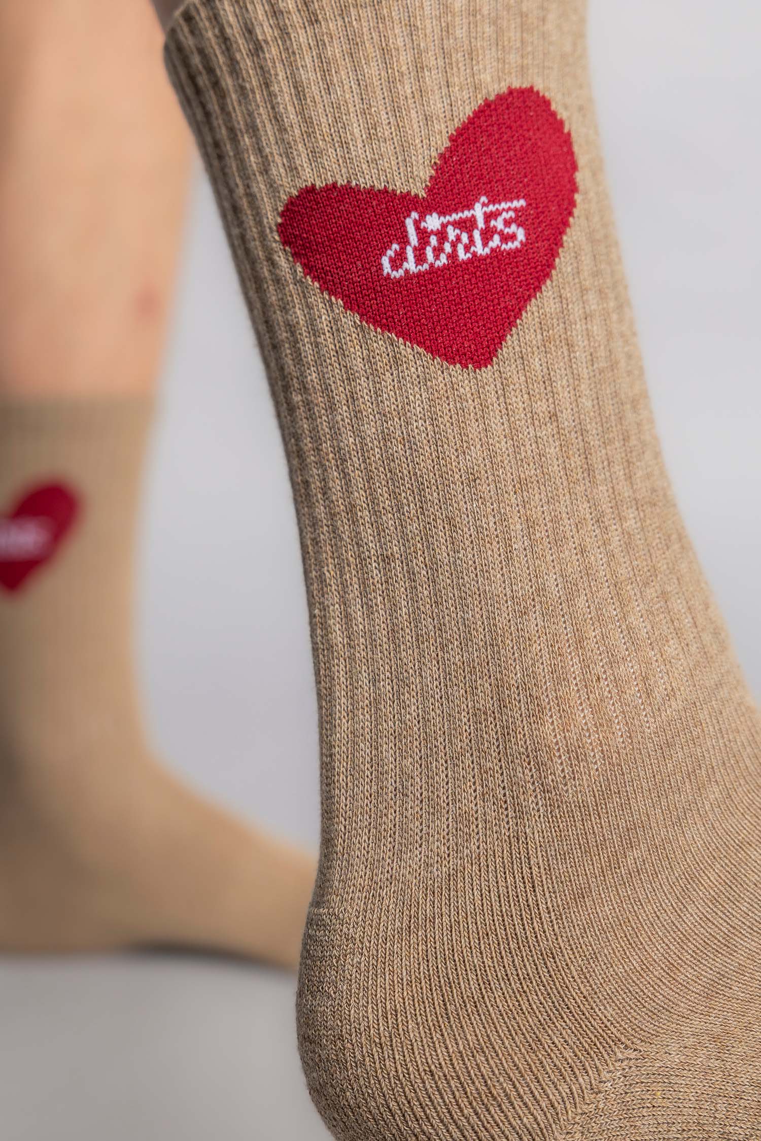 Heart Socks 2.0 in camel von DIRTS