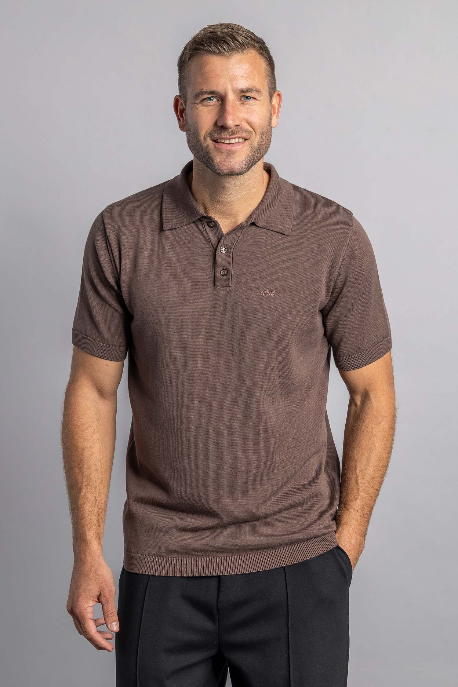 Knit Poloshirt aus Bio Baumwolle von Dirts