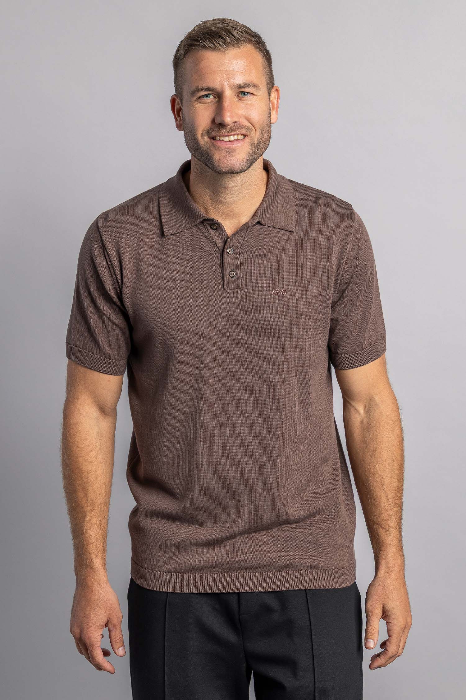Knit Poloshirt aus Bio Baumwolle von Dirts