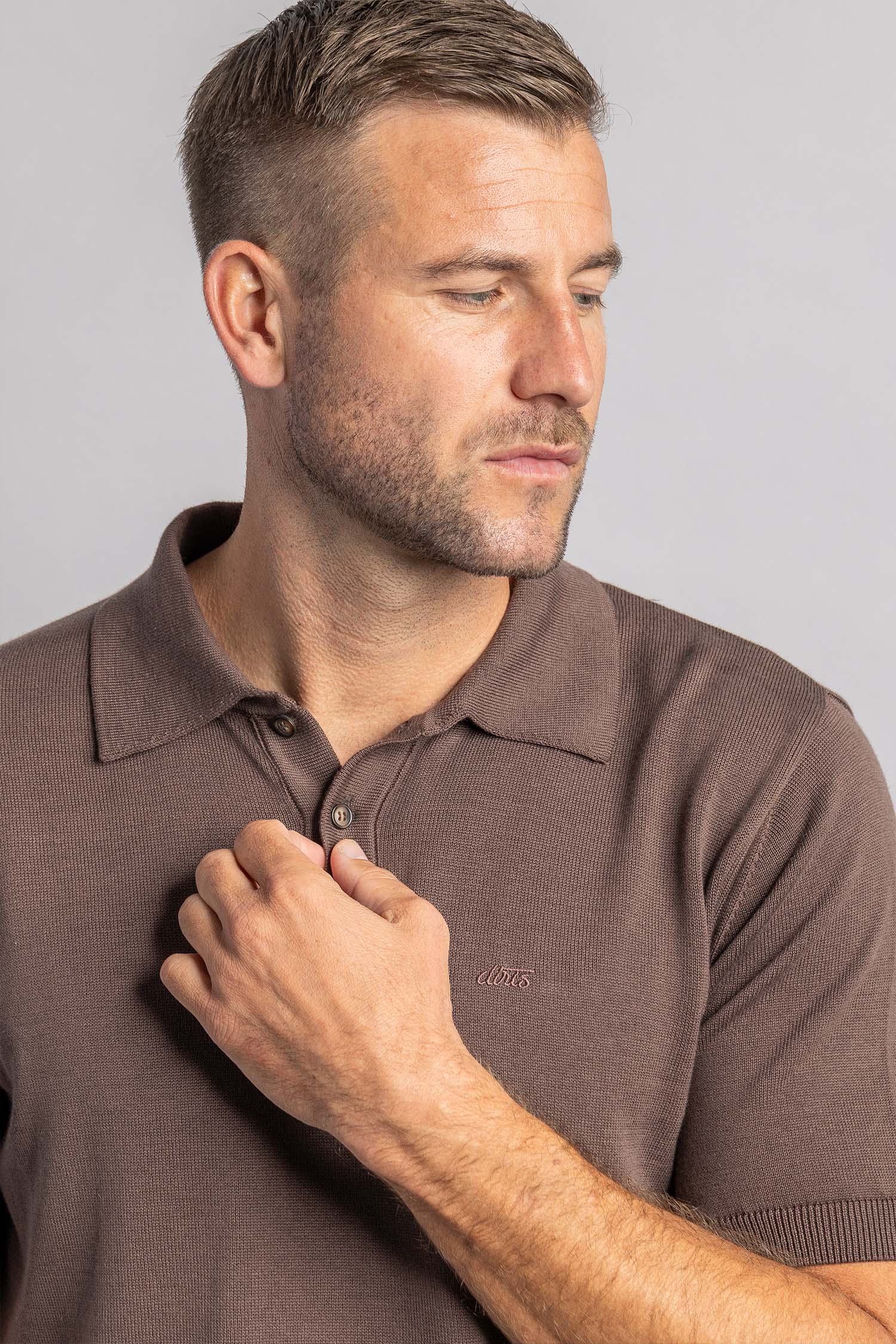 Knit Poloshirt aus Bio Baumwolle von Dirts