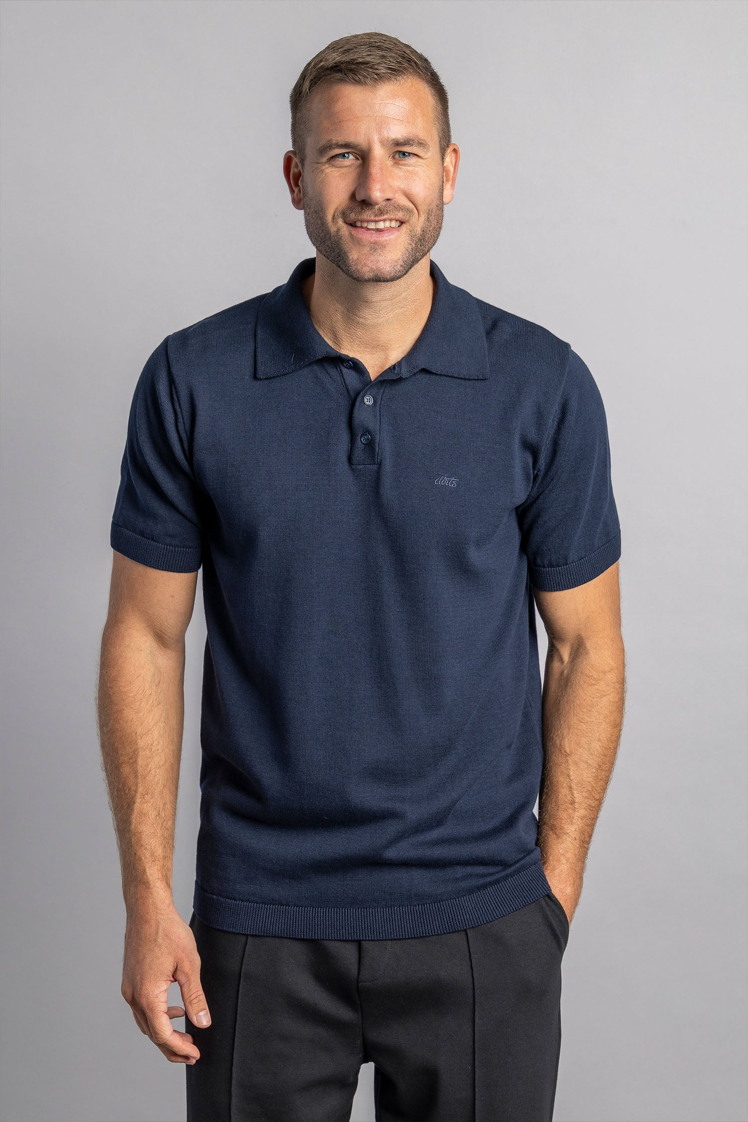 Knit Poloshirt aus Bio Baumwolle von Dirts