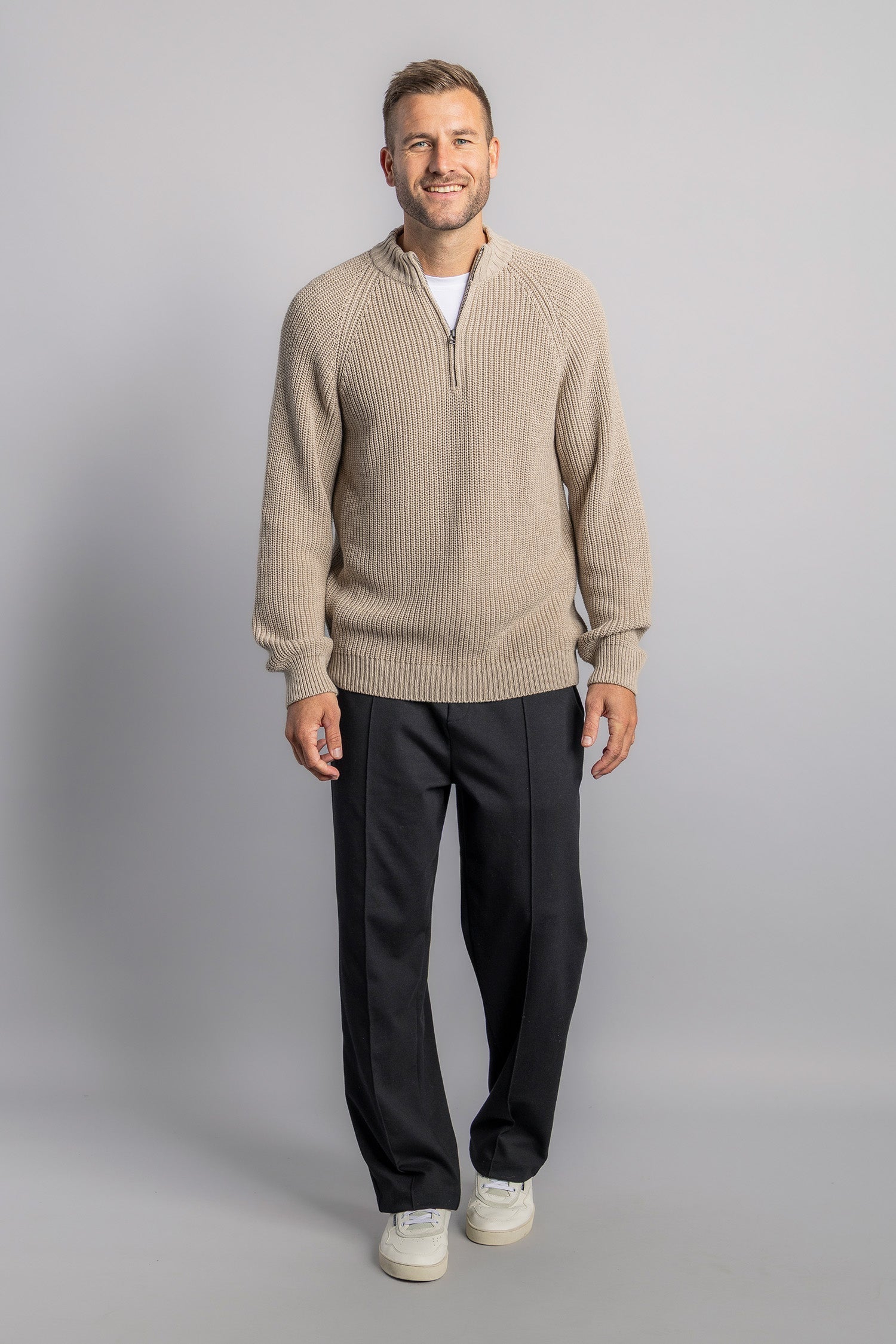 Knit Quarter Zip aus Bio Baumwolle von Dirts