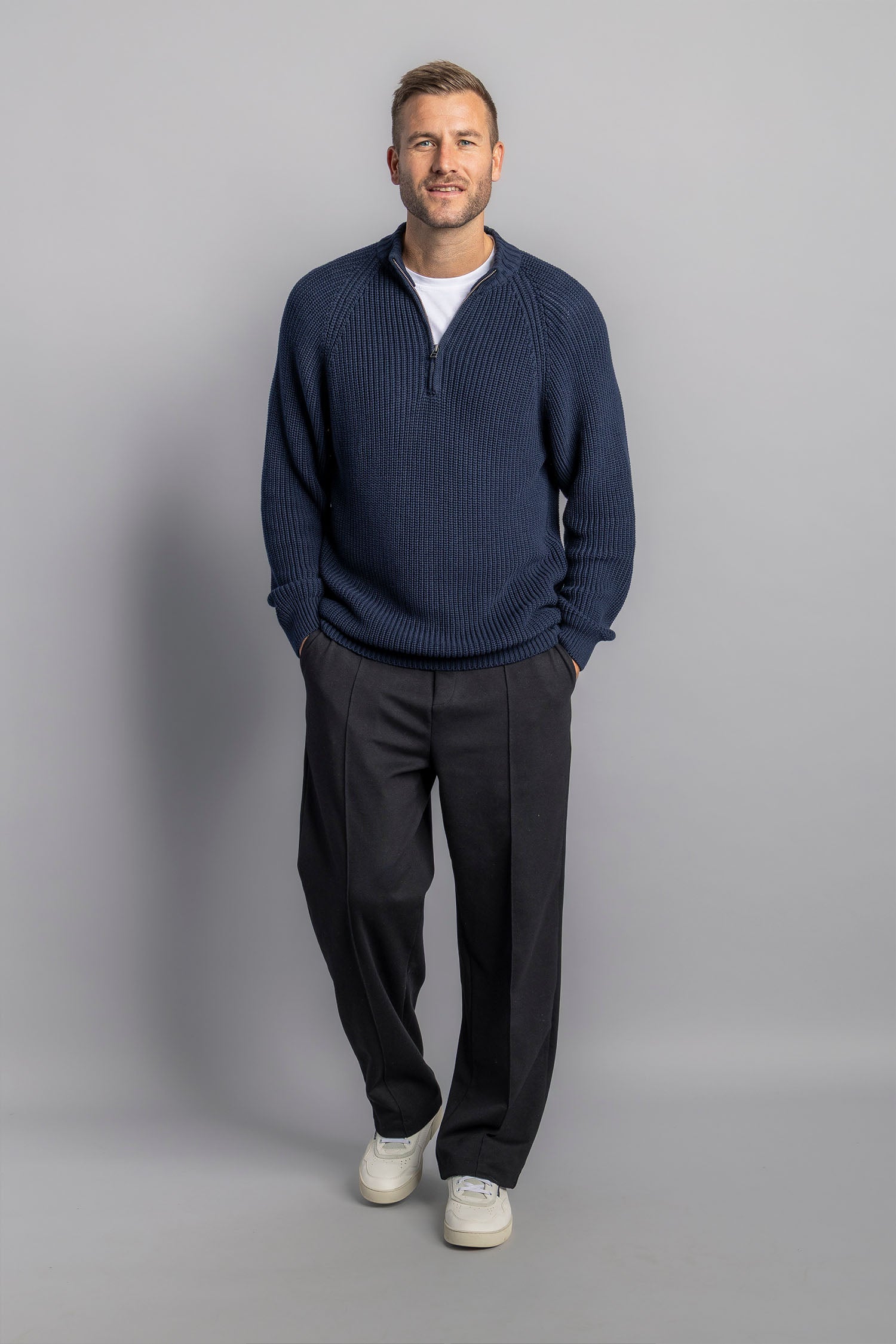 Knit Quarter Zip aus Bio Baumwolle von Dirts