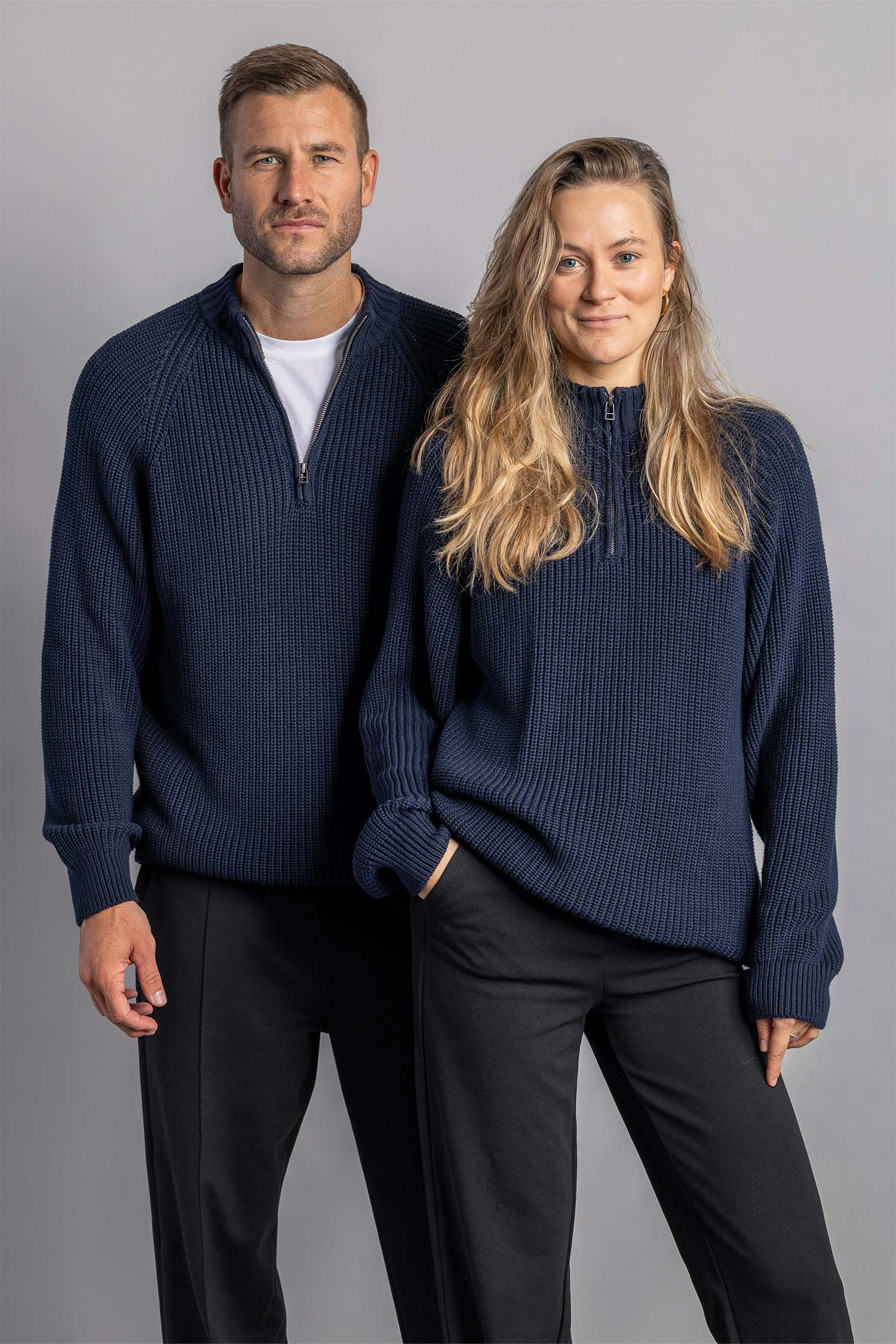 Knit Quarter Zip aus Bio Baumwolle von Dirts