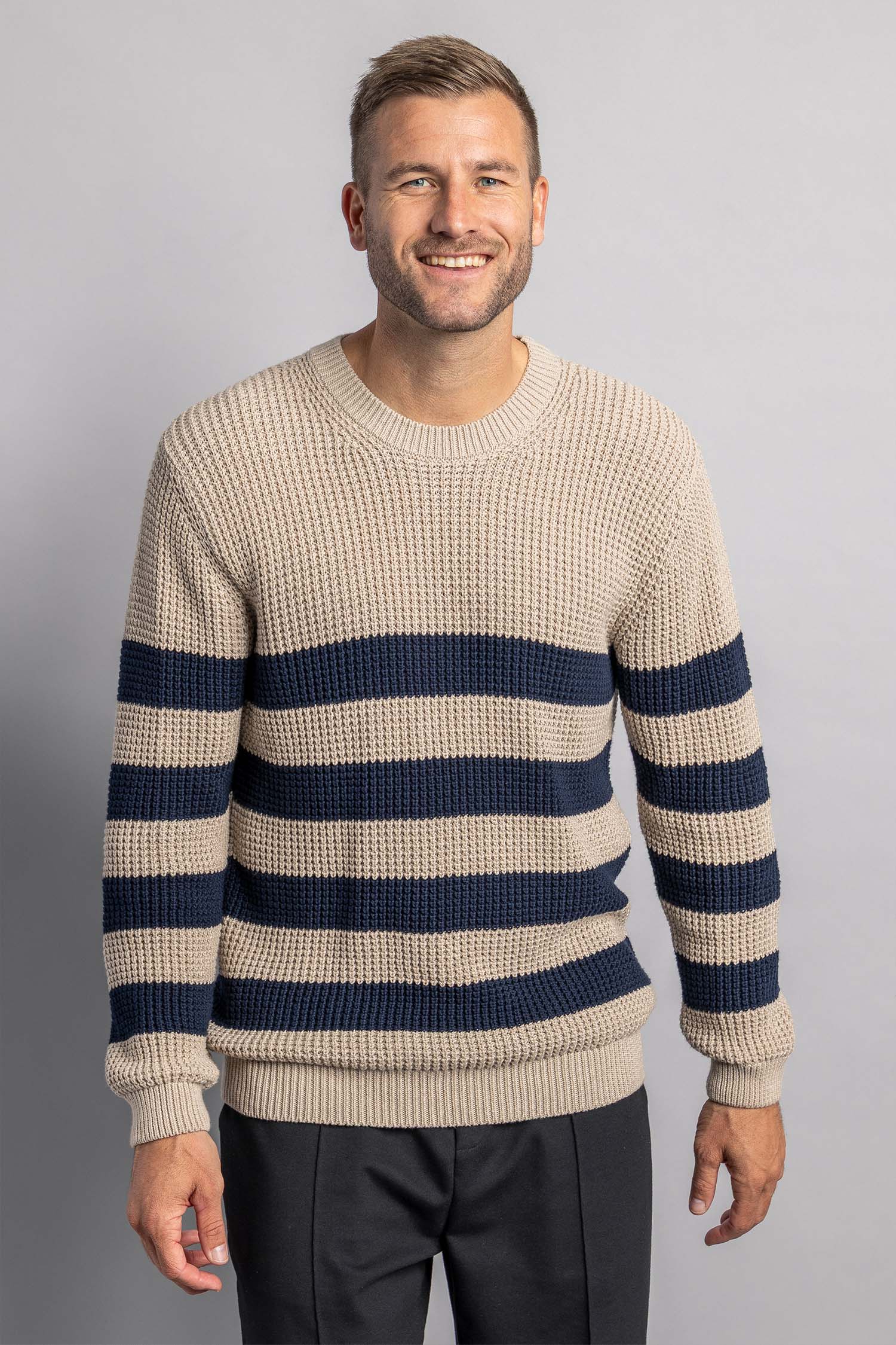 Knit Striped Crewneck aus Bio Baumwolle von Dirts