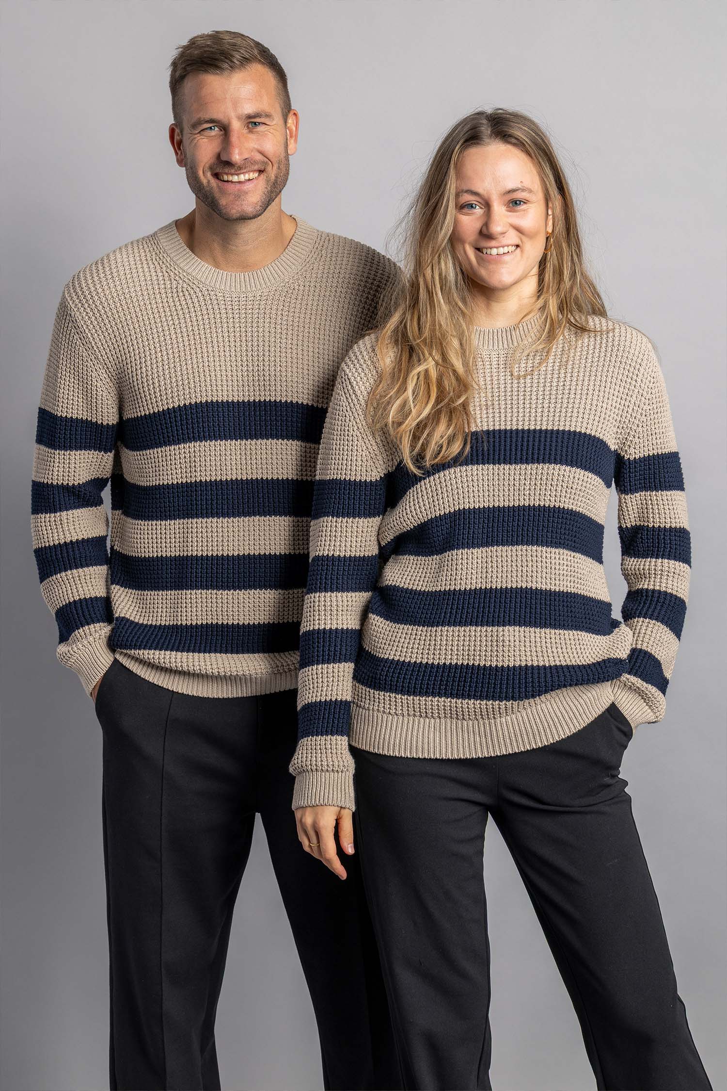 Knit Striped Crewneck aus Bio Baumwolle von Dirts