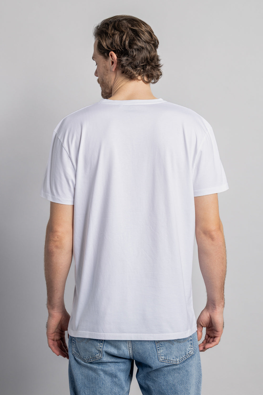 Logo T-Shirt STANDARD in weiss in Bio Baumwolle von Dirts