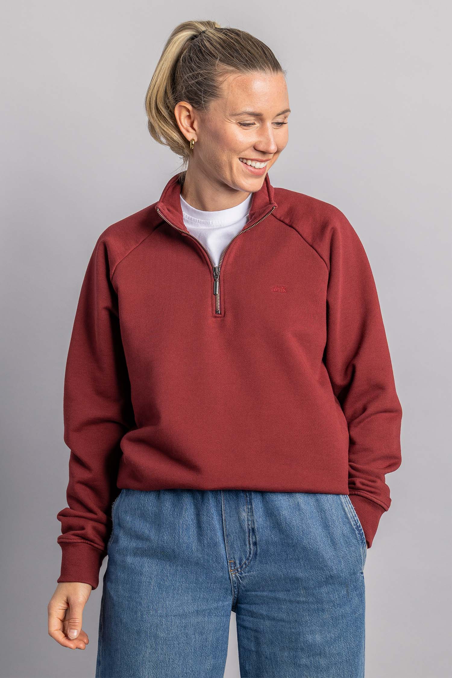 Quarter Zip Raglan aus Bio Baumwolle von Dirts