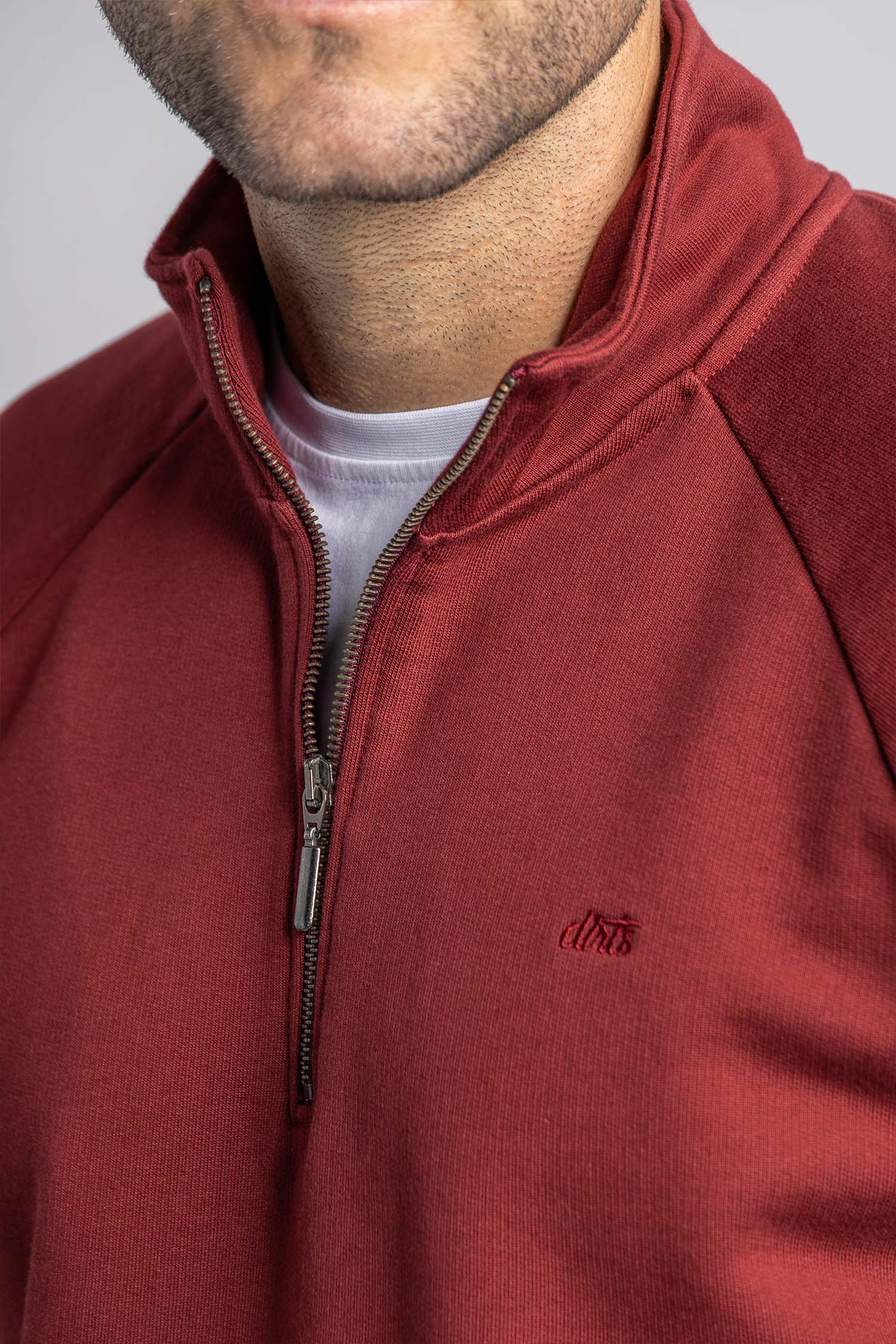 Quarter Zip Raglan aus Bio Baumwolle von Dirts