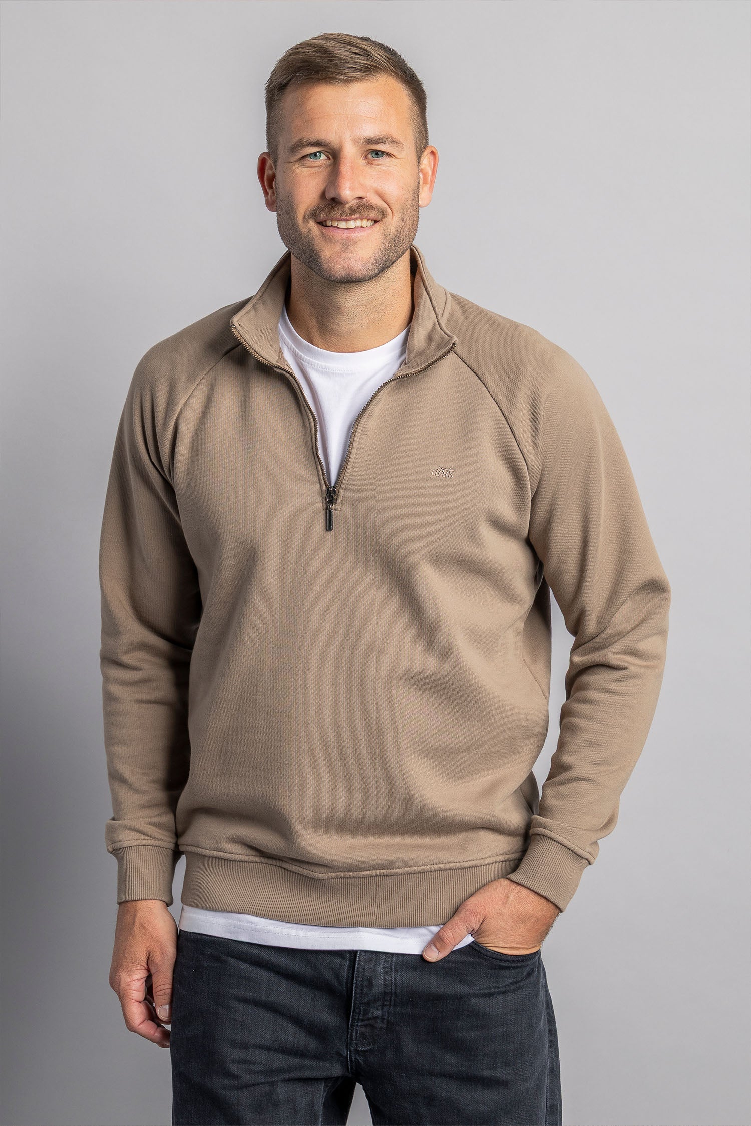 Quarter Zip Raglan aus Bio Baumwolle von Dirts