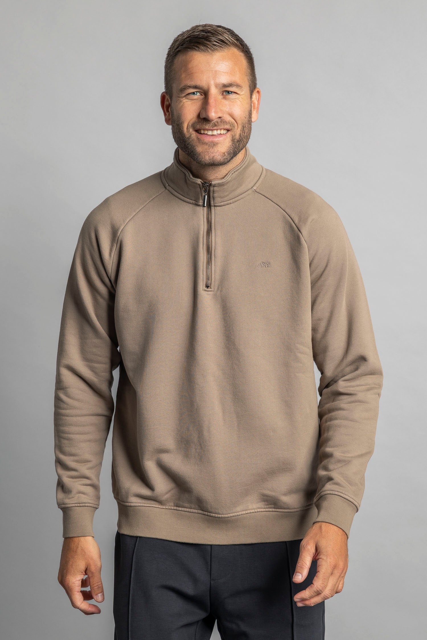 Quarter Zip Raglan aus Bio Baumwolle von Dirts