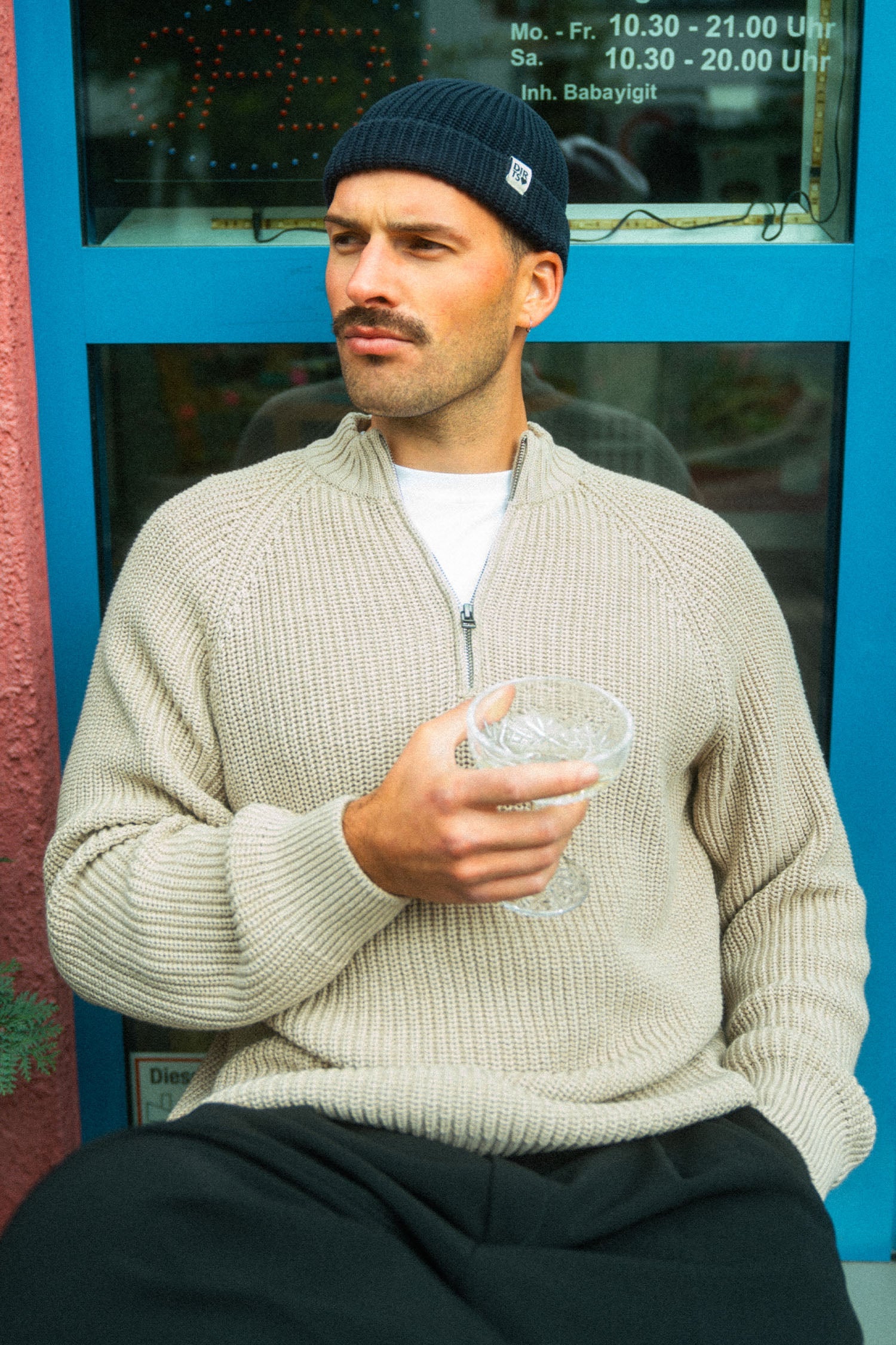 Knit Quarter Zip aus Bio Baumwolle von Dirts
