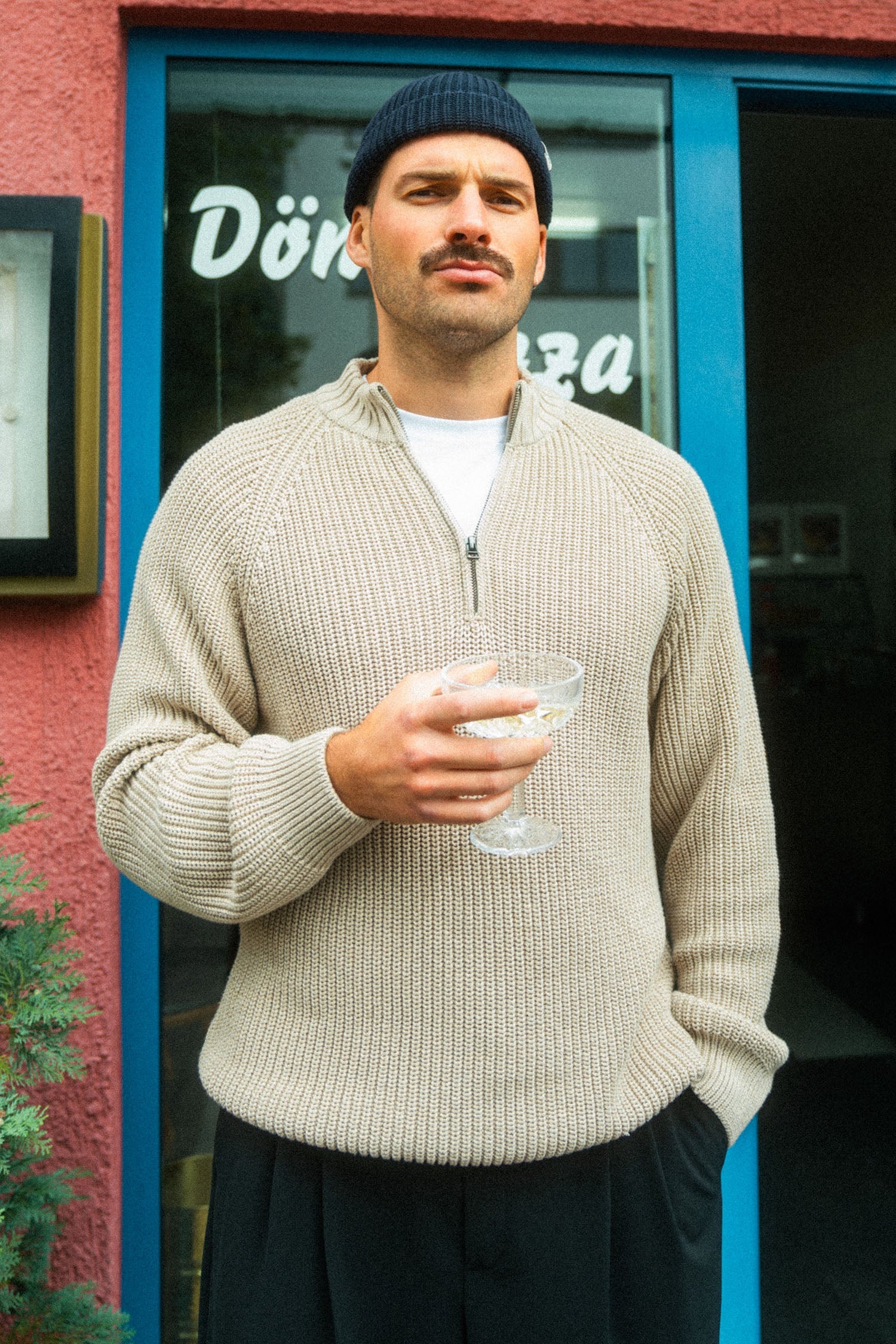 Knit Quarter Zip aus Bio Baumwolle von Dirts