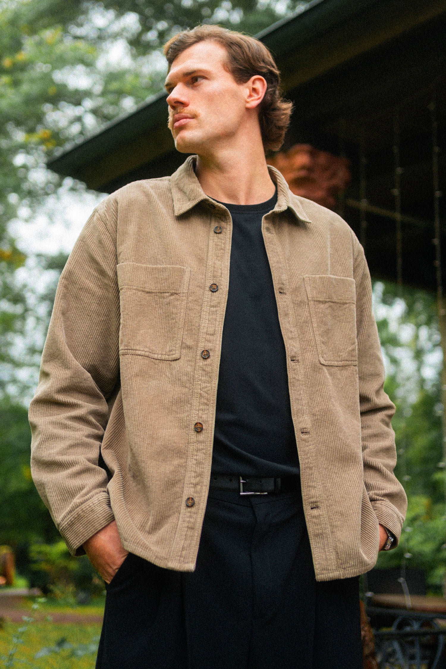 Cord Overshirt von Dirts aus Bio Baumwolle