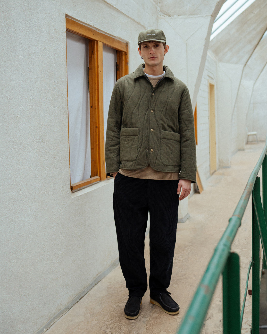 Quilt Jacket Organic Flannel in Green by Rotholz
