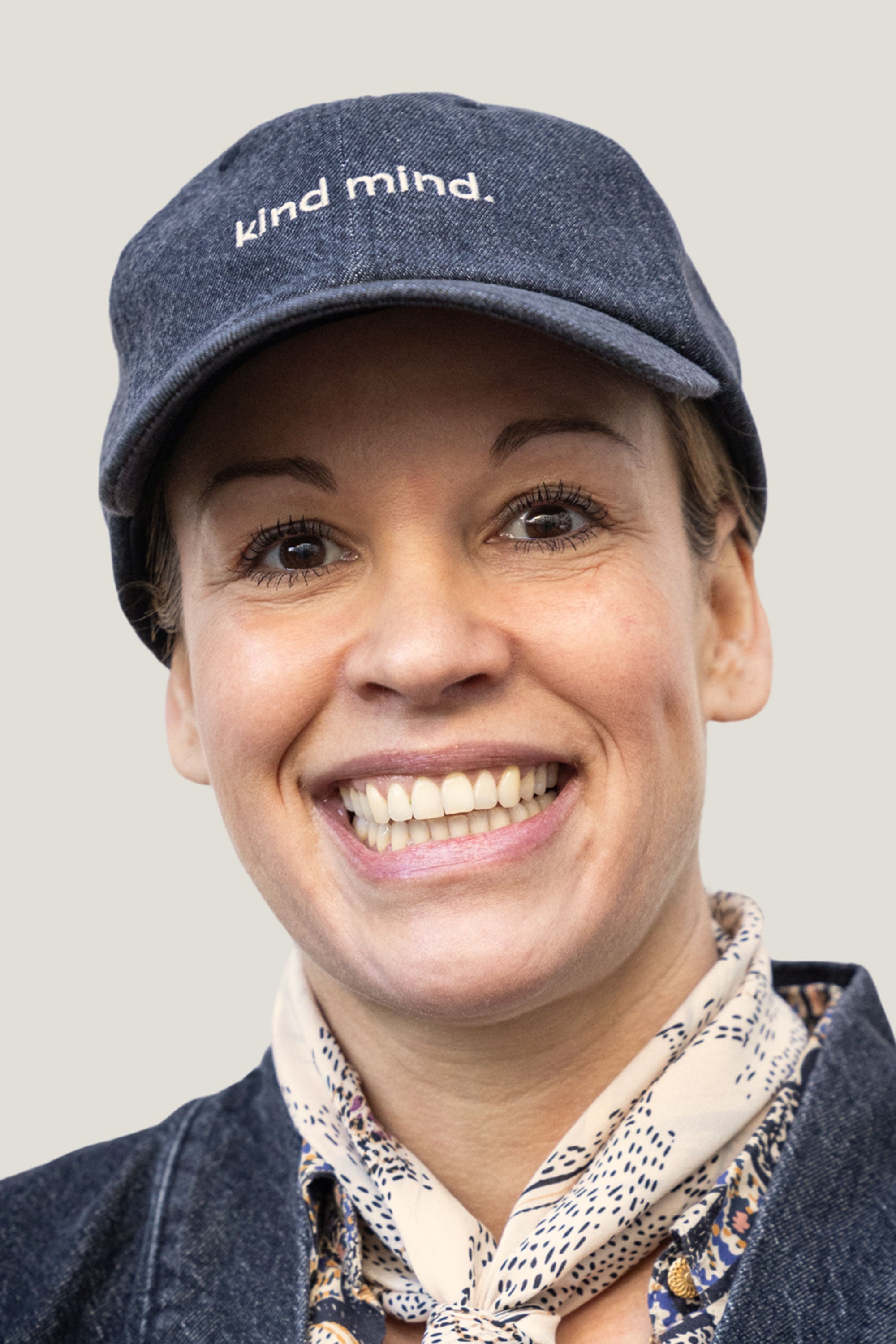 Graues Cap kind mind aus Bio-Baumwolle von Dawn Denim