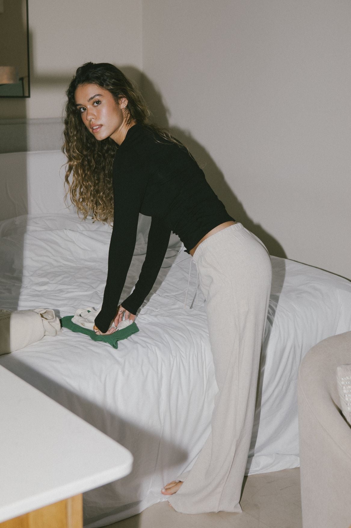 Longsleeve Liv Micro Modal - Black - Narah Soleigh | Luxe Line