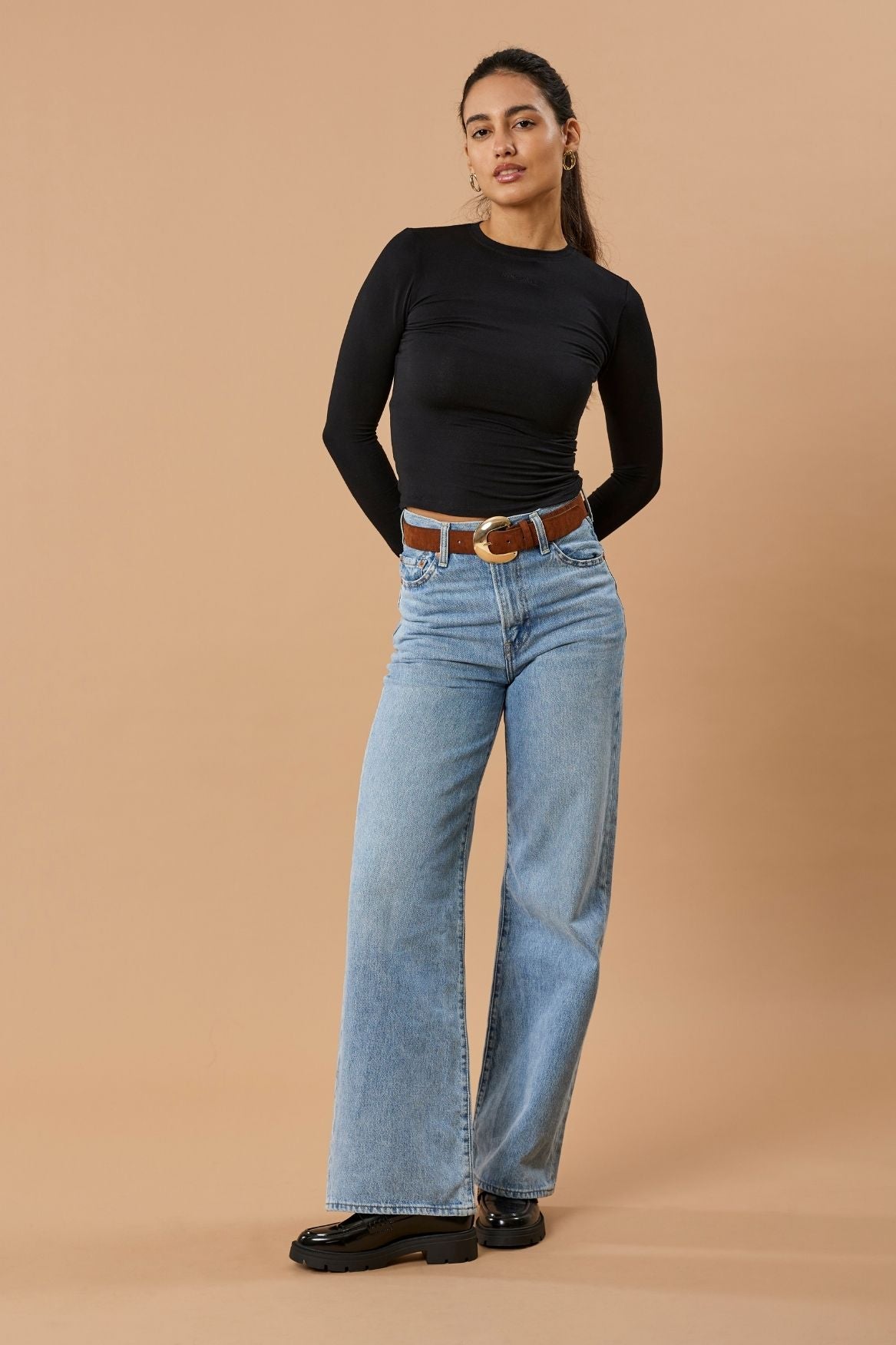 Longsleeve Liv Micro Modal - Black - Narah Soleigh | Luxe Line