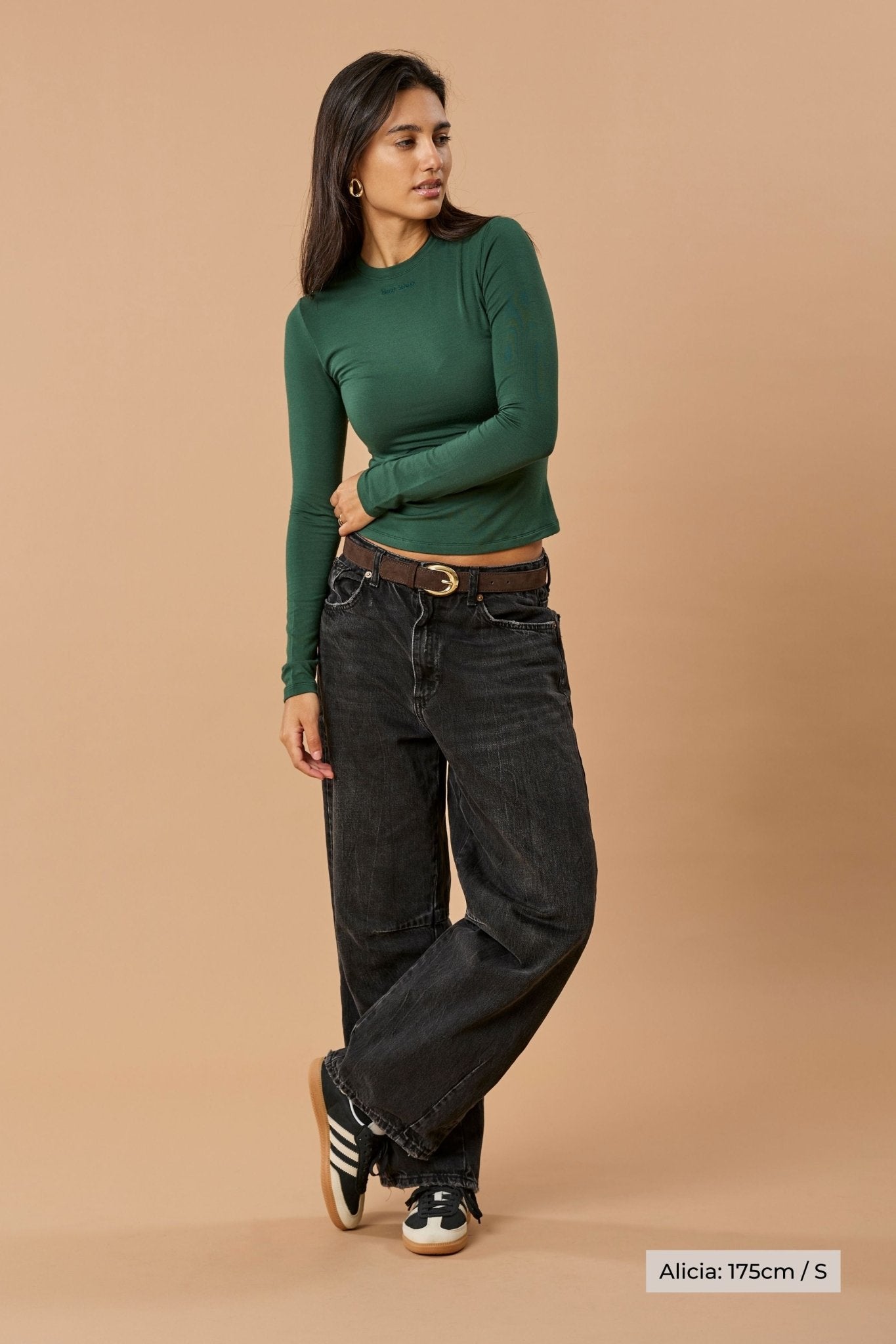 Longsleeve Liv Micro Modal - Forest Green aus Narah Soleigh