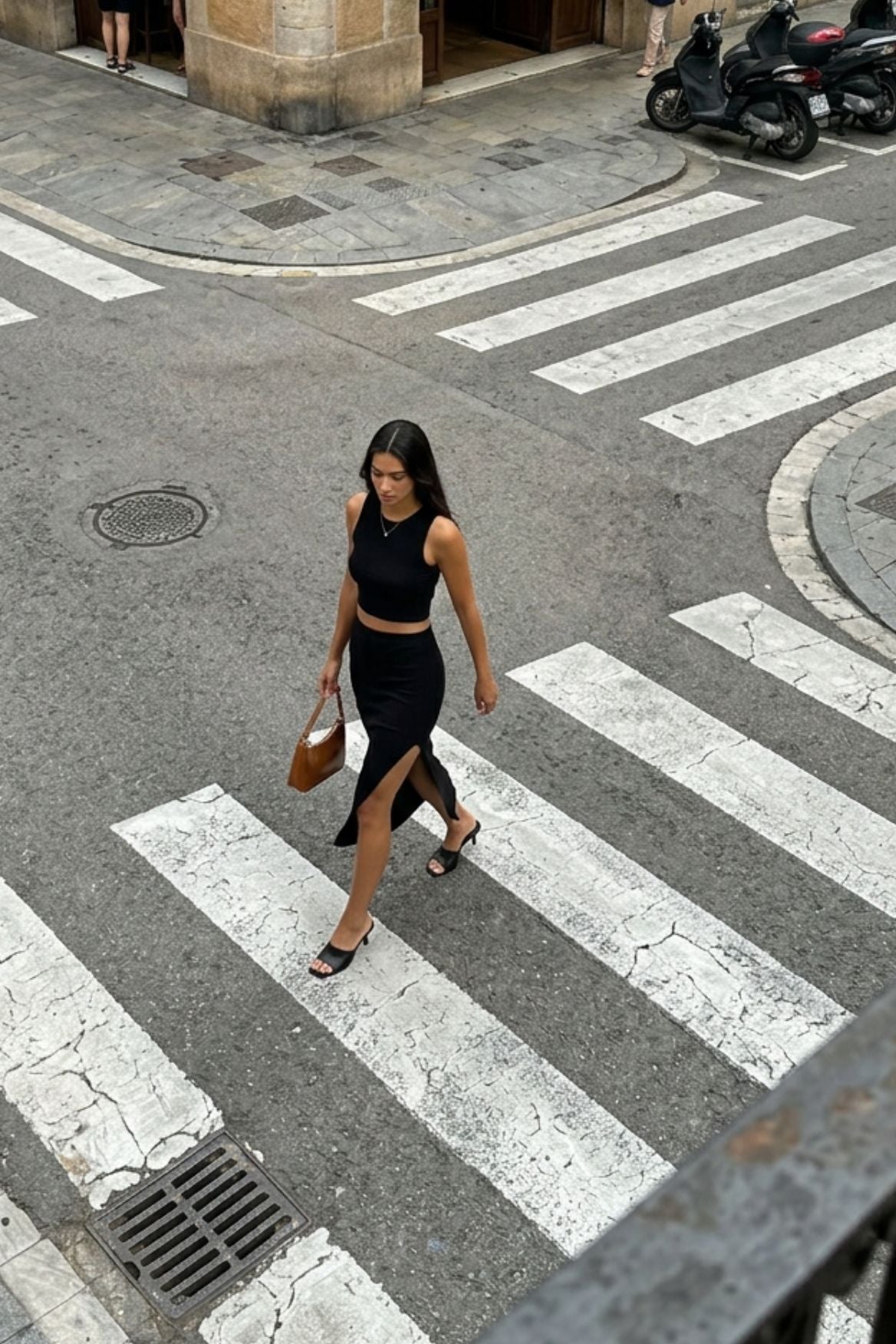 Midi Skirt Amara Modal - Black - Narah Soleigh | Luxe Line