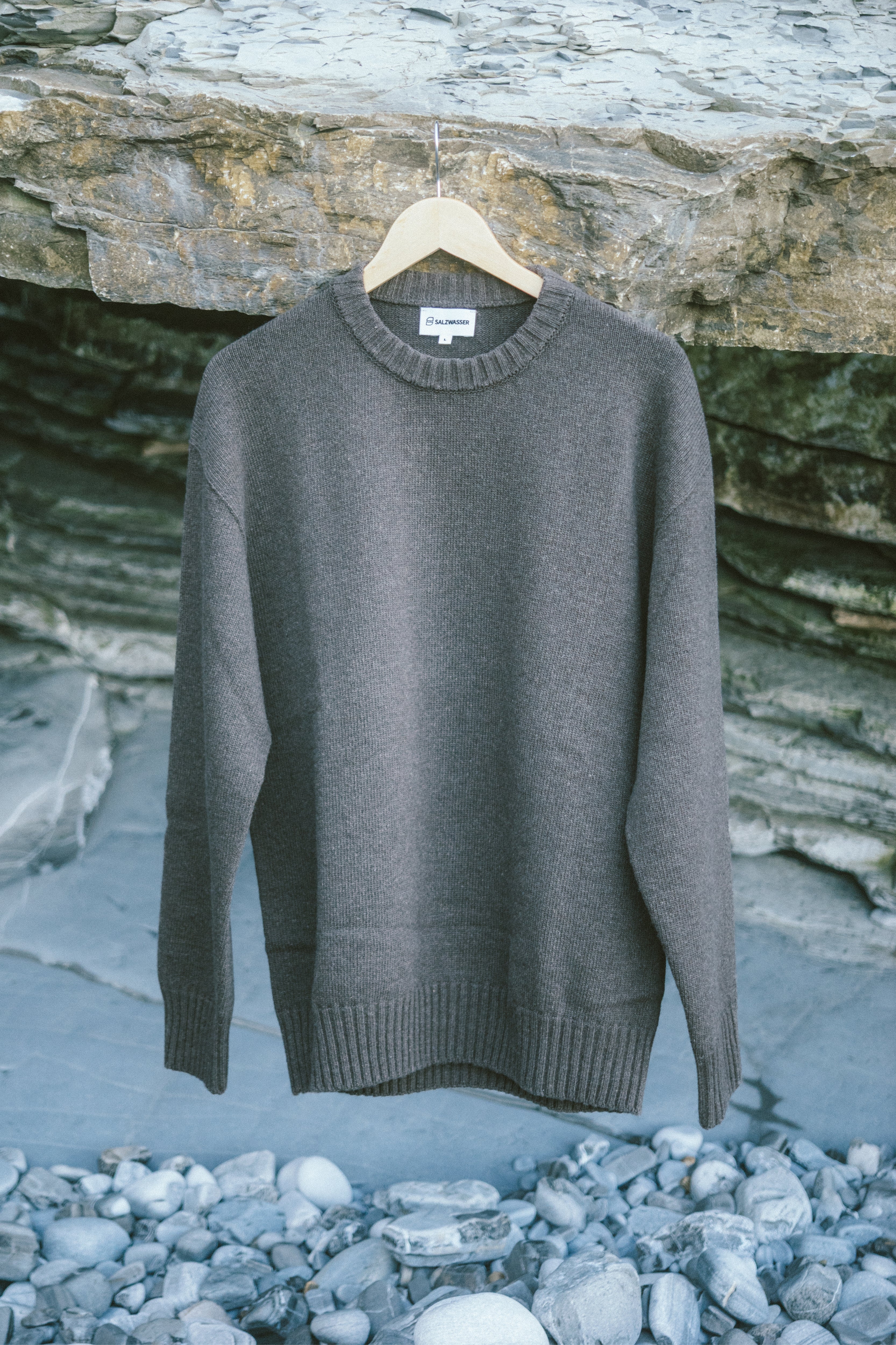 Wollpullover Toni Braun aus Merinowolle von Salzwasser