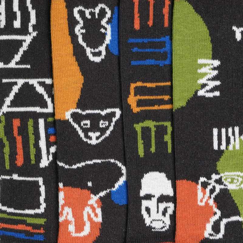 paarsocks-africa-socken-mismatchedsocks-braun-gruen-blau-gelb-bunt-detail