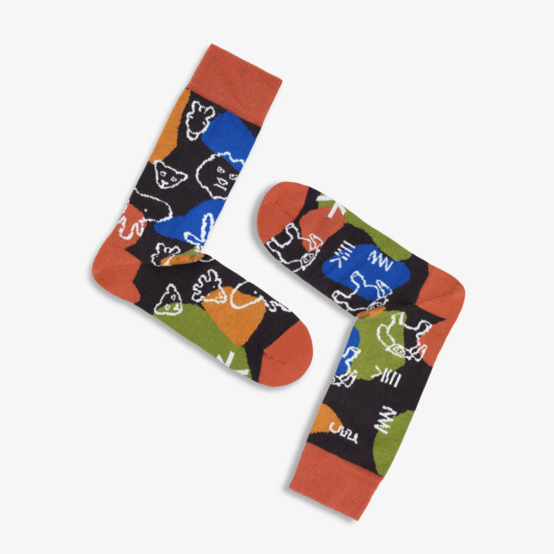 paarsocks-africa-socken-mismatchedsocks-braun-gruen-blau-gelb-bunt-variante1