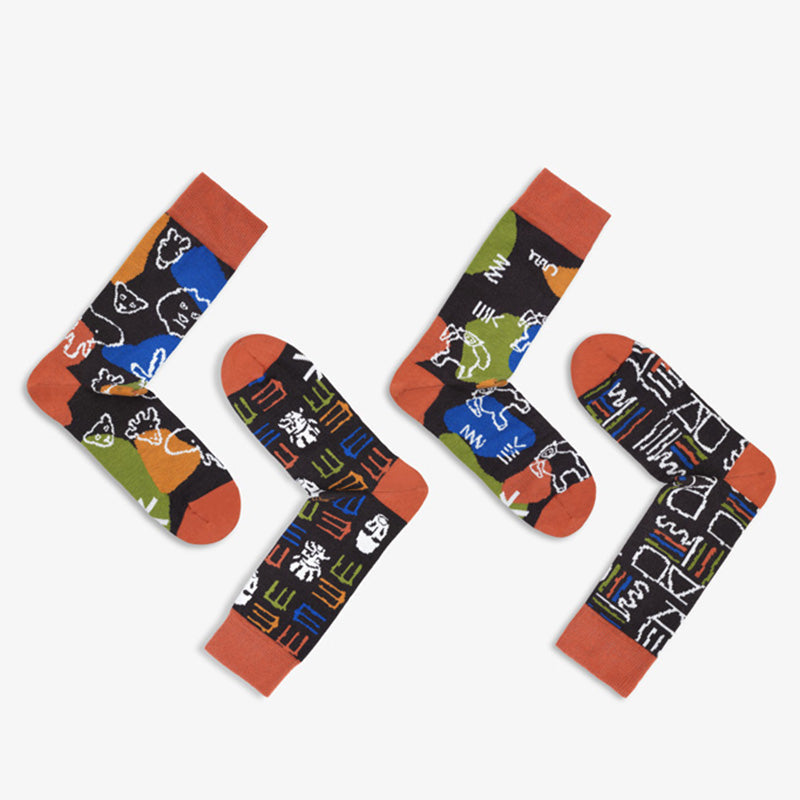paarsocks-africa-socken-mismatchedsocks-braun-gruen-blau-gelb-bunt