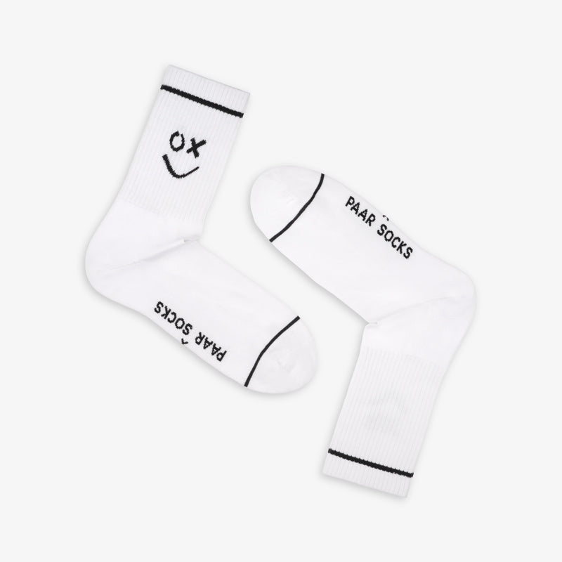 Weisse Socken OX Sportsocken aus Bio-Baumwolle von Paar Socks