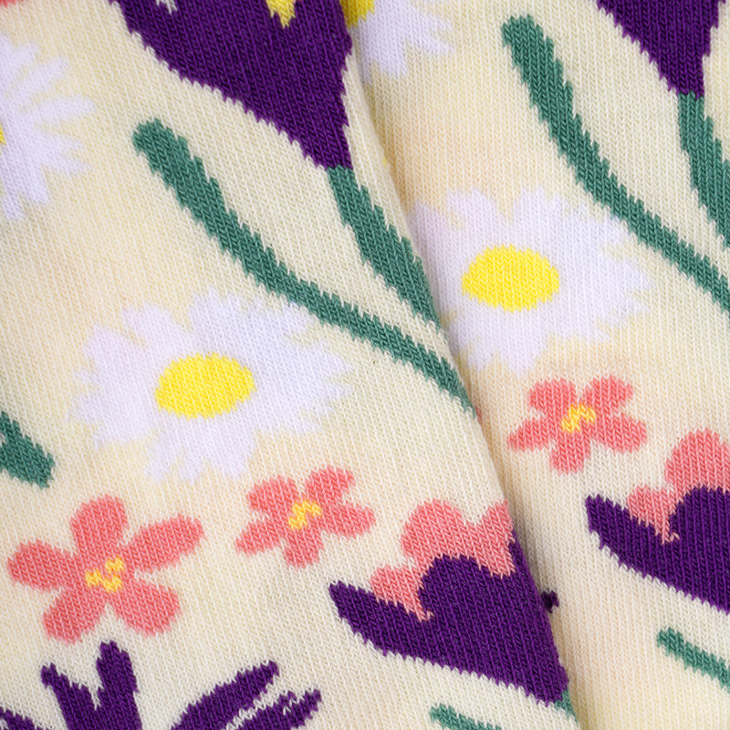 Colorful socks FLOWER MEADOW made of organic cotton by Paar Socks