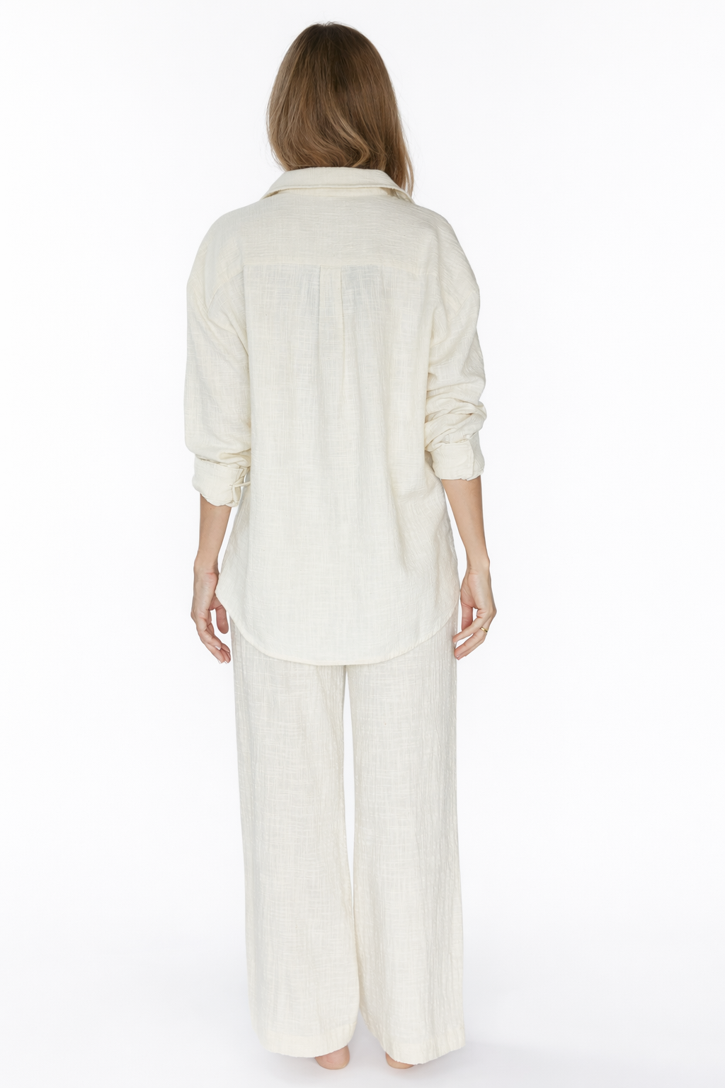 Ecru Bluse the Ralph aus 100% Bio-Baumwolle von Pura Clothing
